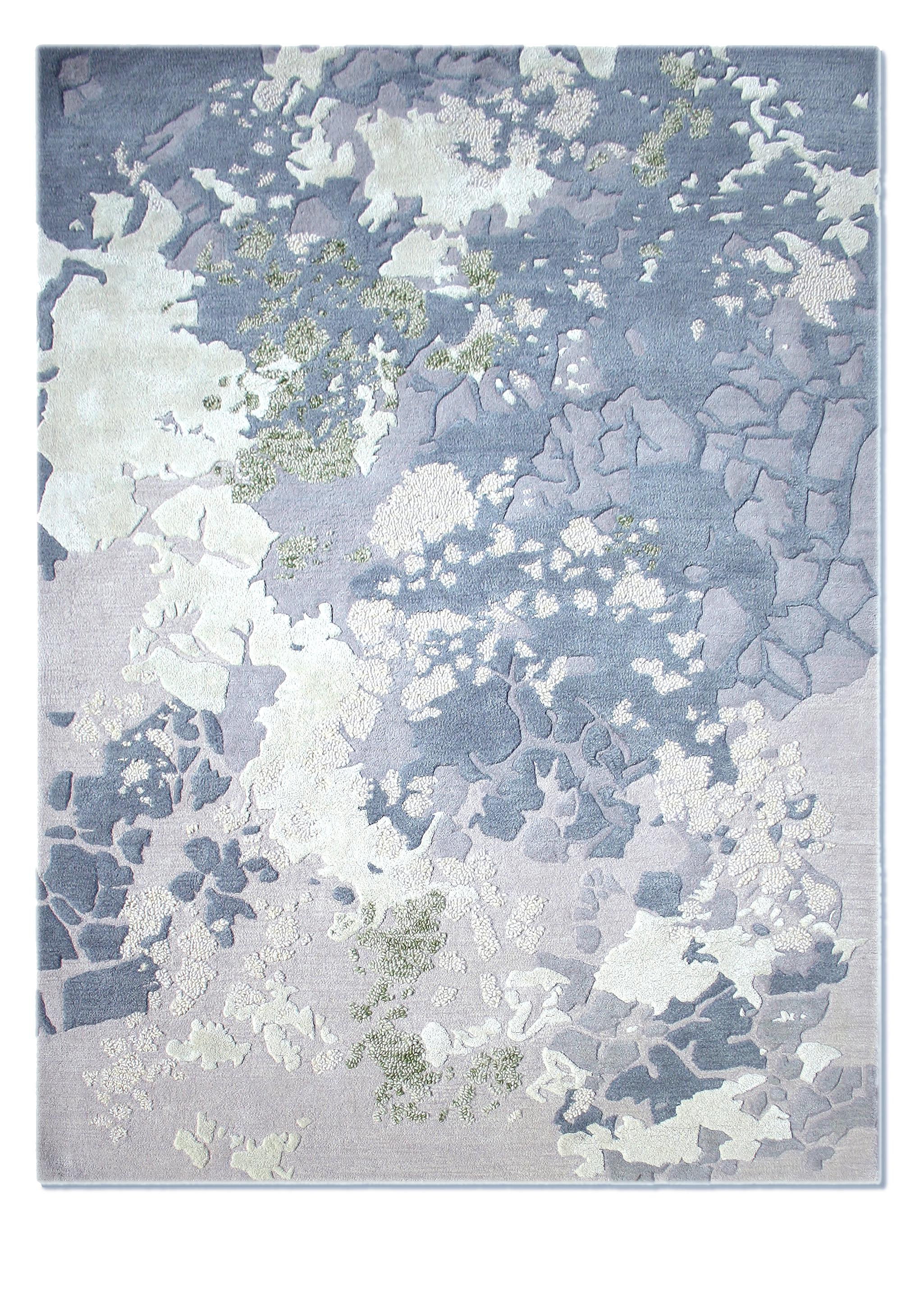 Tundra Rug by Volver Studios
Dimensions: W 250 x L 350 cm.
Materials: Wool and bamboo.

Available in seven size options: 90 x 240 cm, 140 x 200 cm, 170 x 240 cm, 200 x 300 cm, 250 x 350 cm, 300 x 400 cm, and 350 x 450 cm. Also available in custom