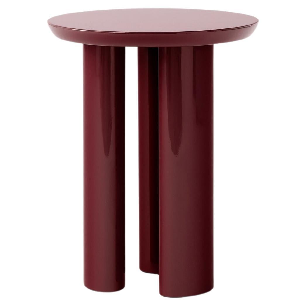 Tung JA3, Burgundy Red Side Table, by John Astbury for &Tradition