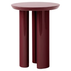 Table d'appoint Tung JA3, rouge bourgogne, de John Astbury pour &Tradition