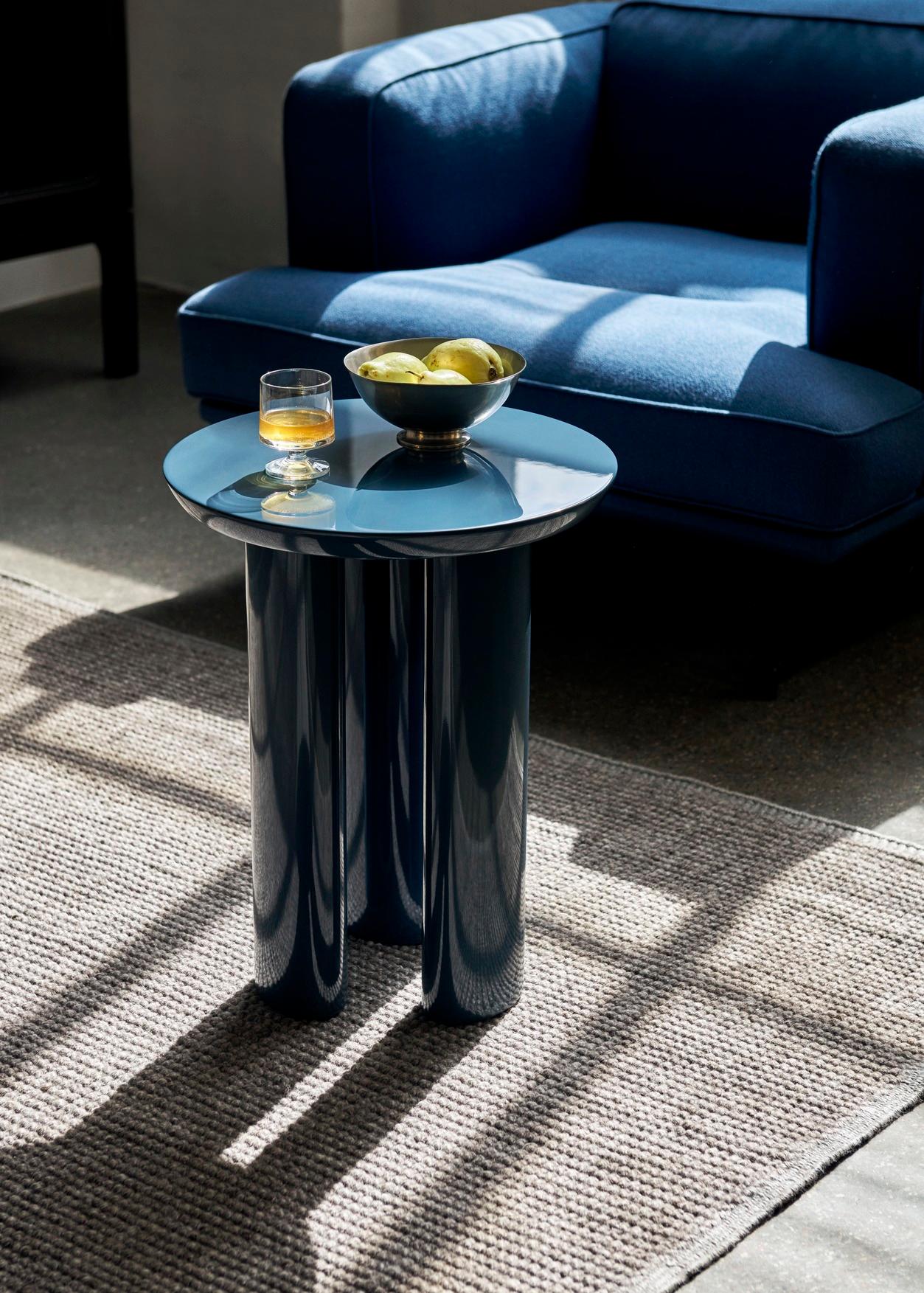 Tung JA3, Steel Blue Side Table, by John Astbury for &Tradition For Sale 3