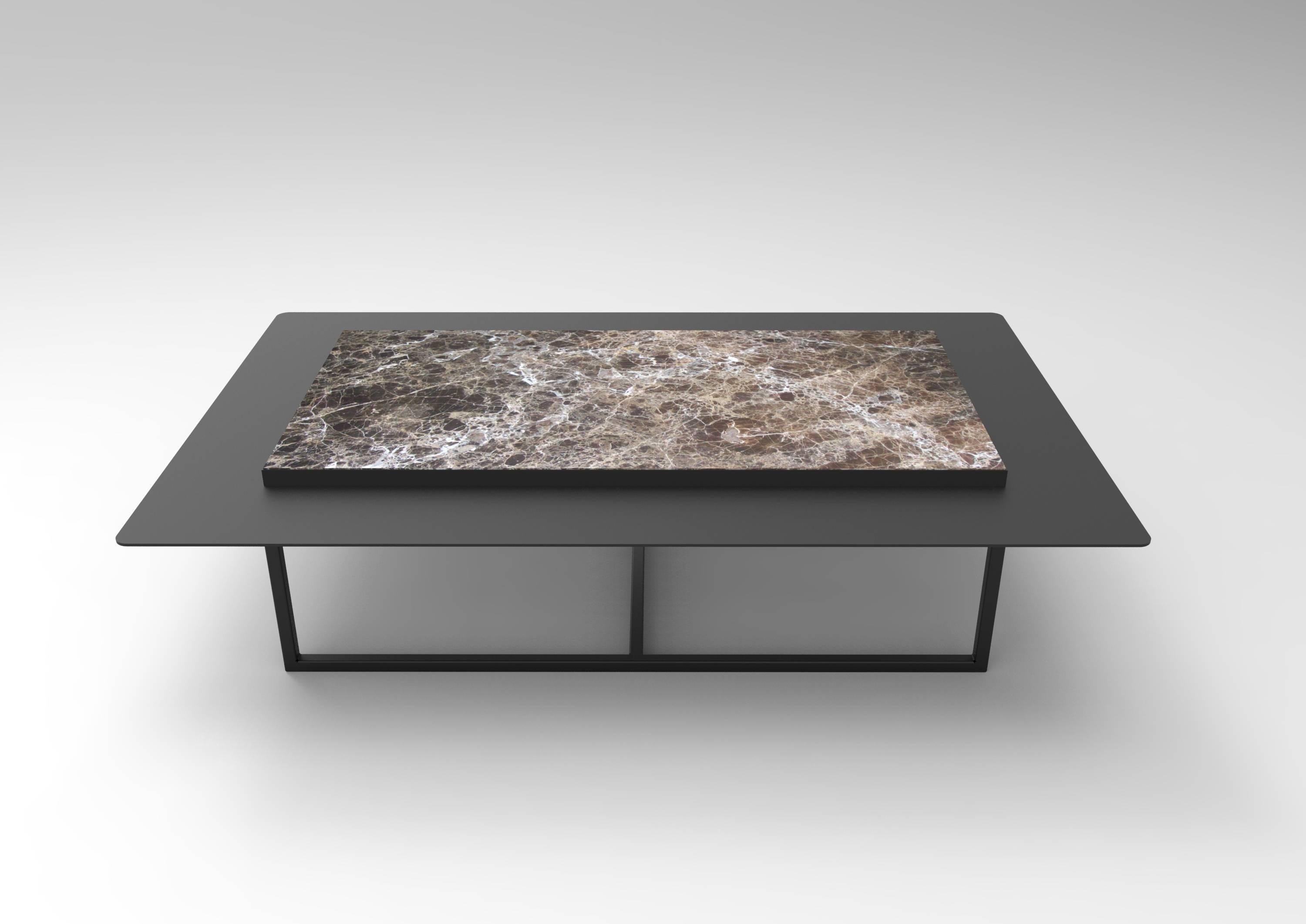 Organic Modern Tungen Marble Table, Jan Garncarek For Sale