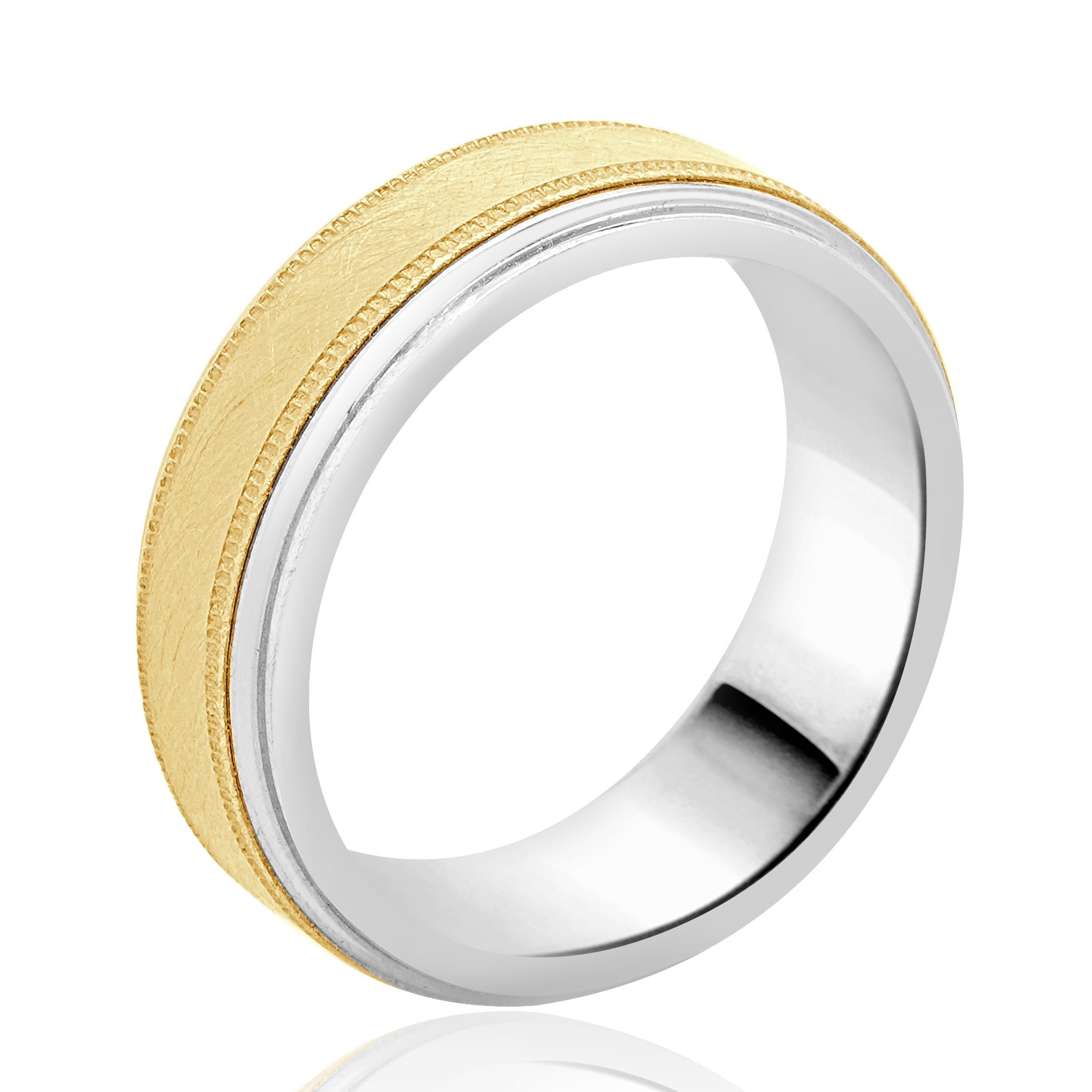Designer: custom
Material: Tungsten & 10K Yellow Gold
Weight: 16.52 grams
Size: 10

670-770