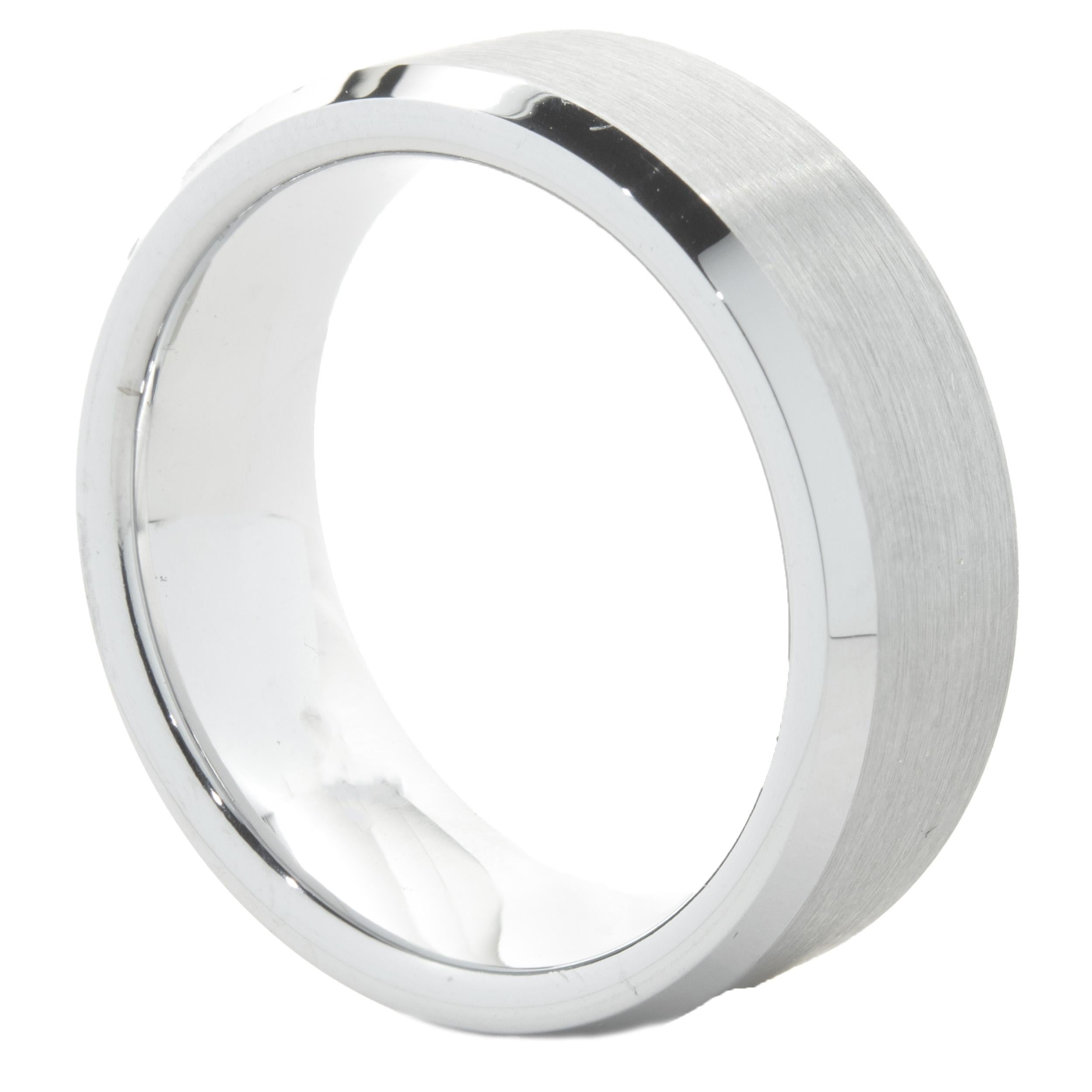 Tungsten 8MM Band In Excellent Condition For Sale In Scottsdale, AZ