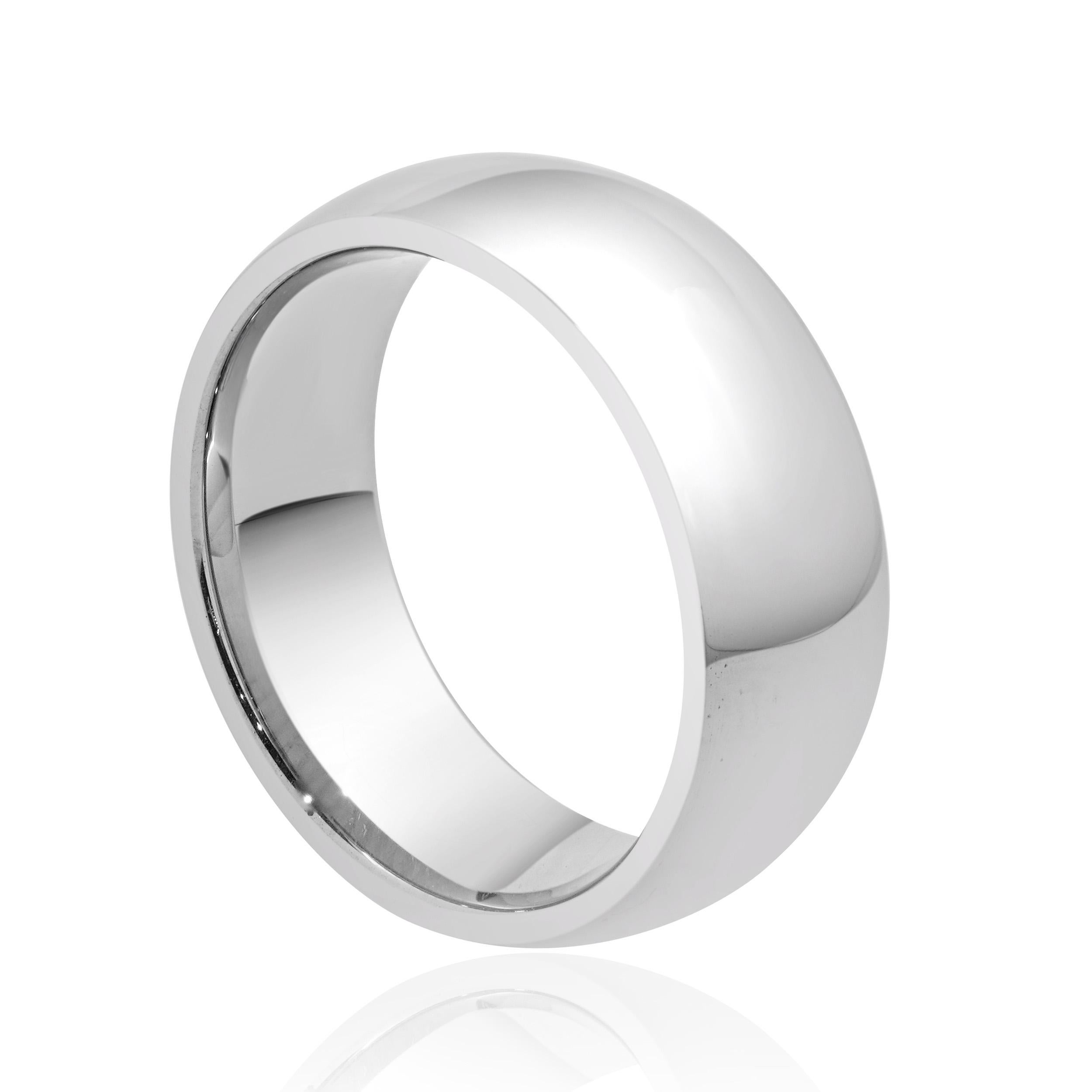 Men's Tungsten Carbide 8MM Comfort Fit Band For Sale