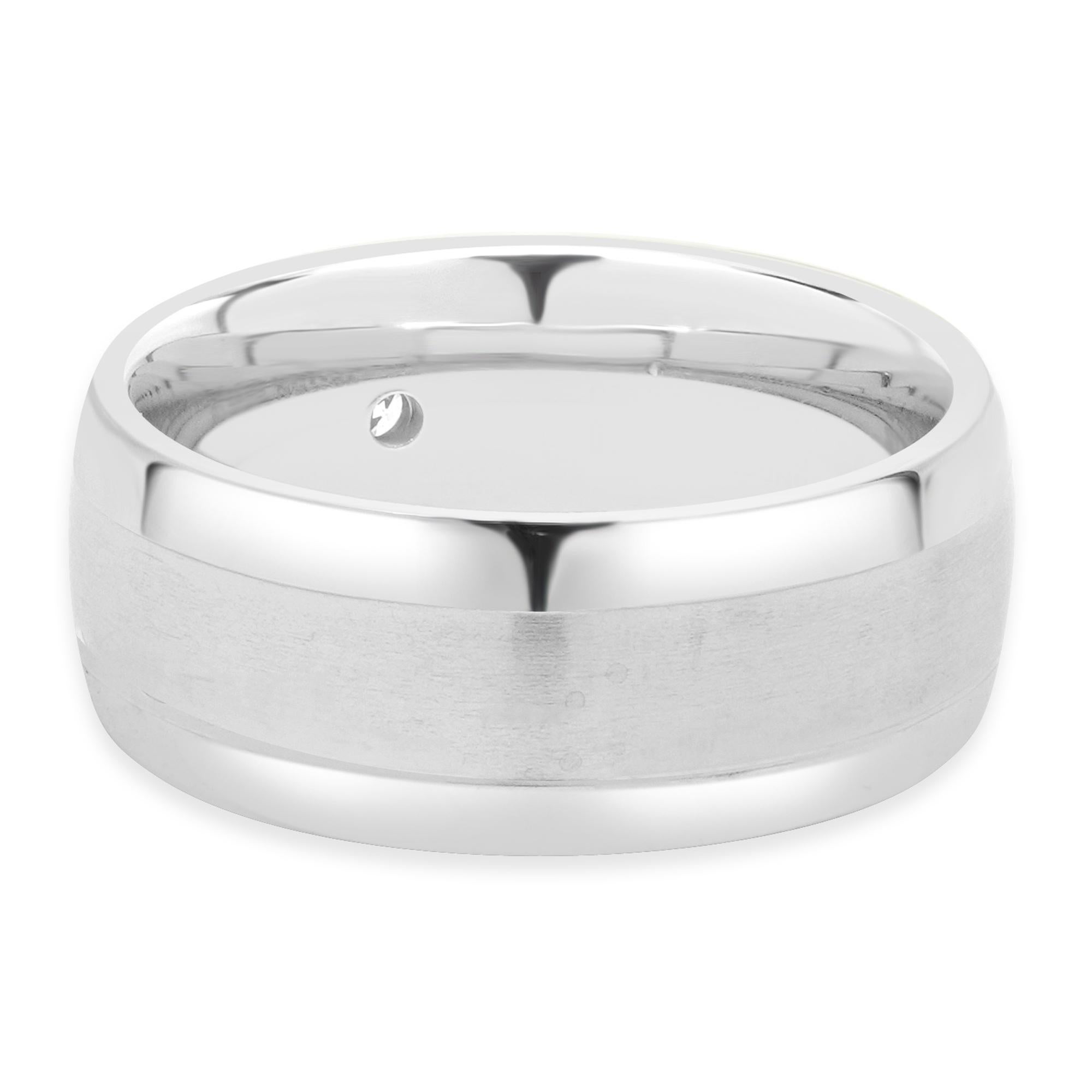 Tungsten Carbide 9MM Diamantband (Rundschliff) im Angebot