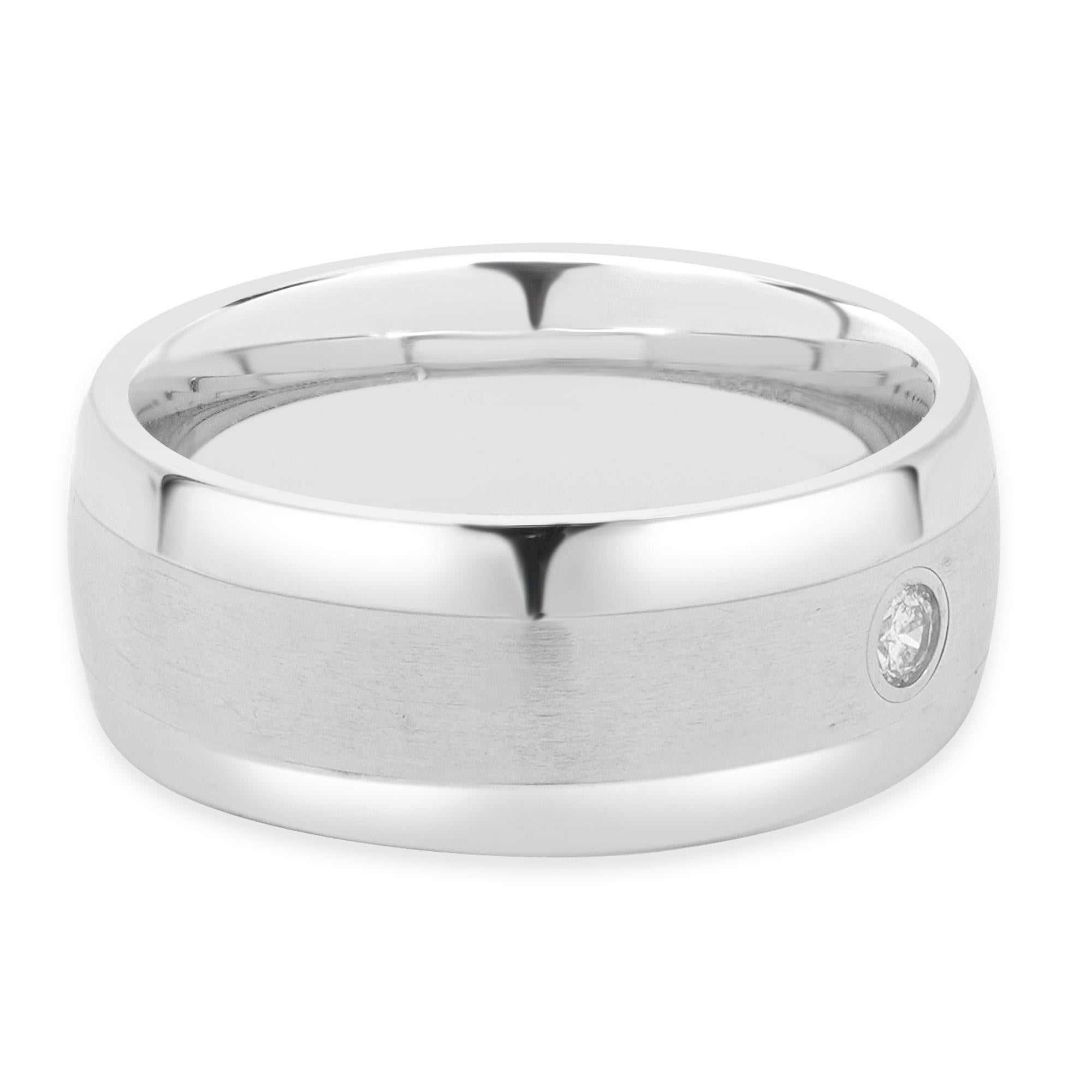 Tungsten Carbide 9MM Diamantband im Zustand „Hervorragend“ im Angebot in Scottsdale, AZ