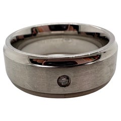 Bague de mariage Tungsten Triton taille 9 non ajustable pour hommes