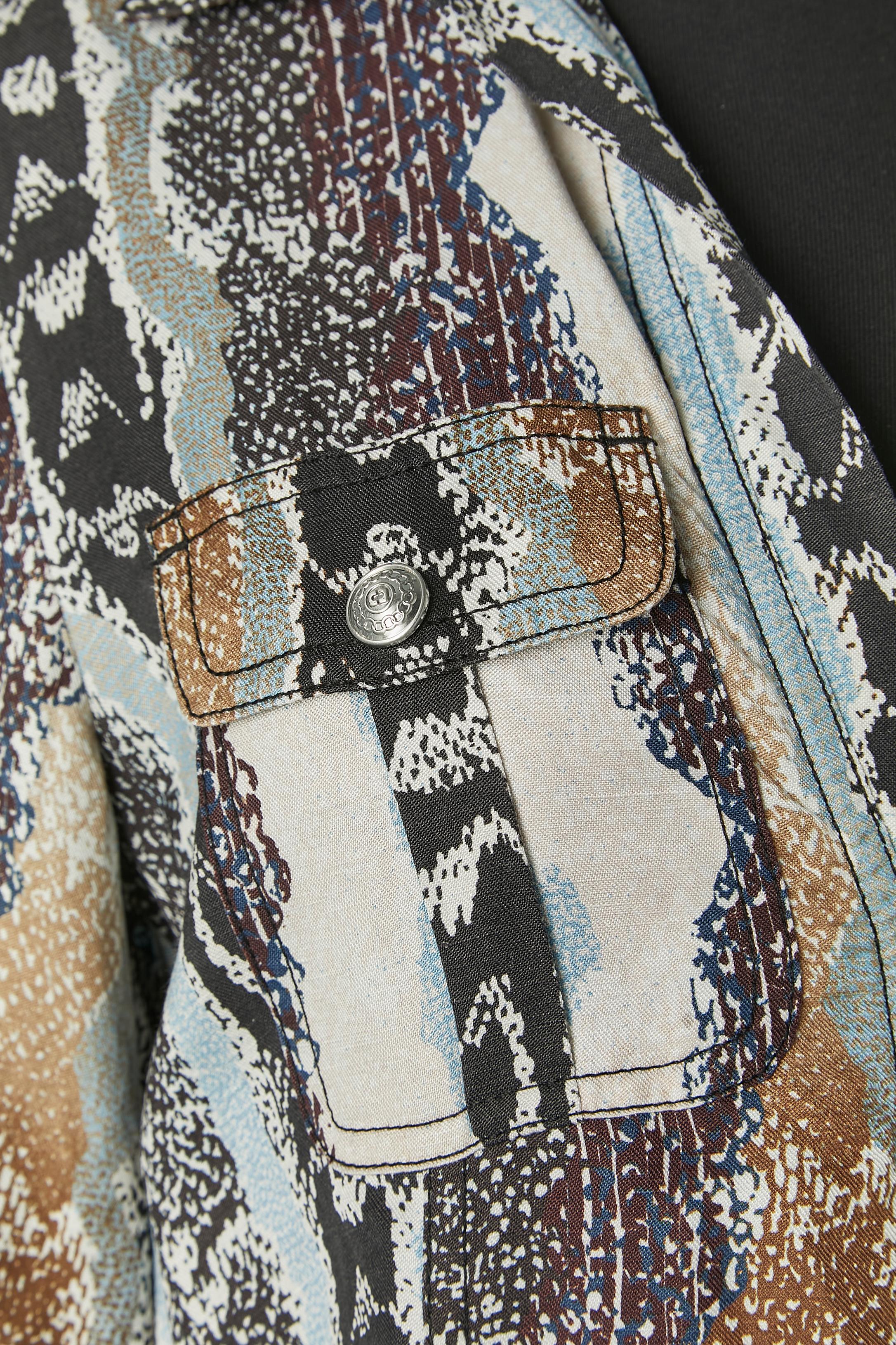 Gray Tunic dress with animal print Diane Von Furstenberg For Sale