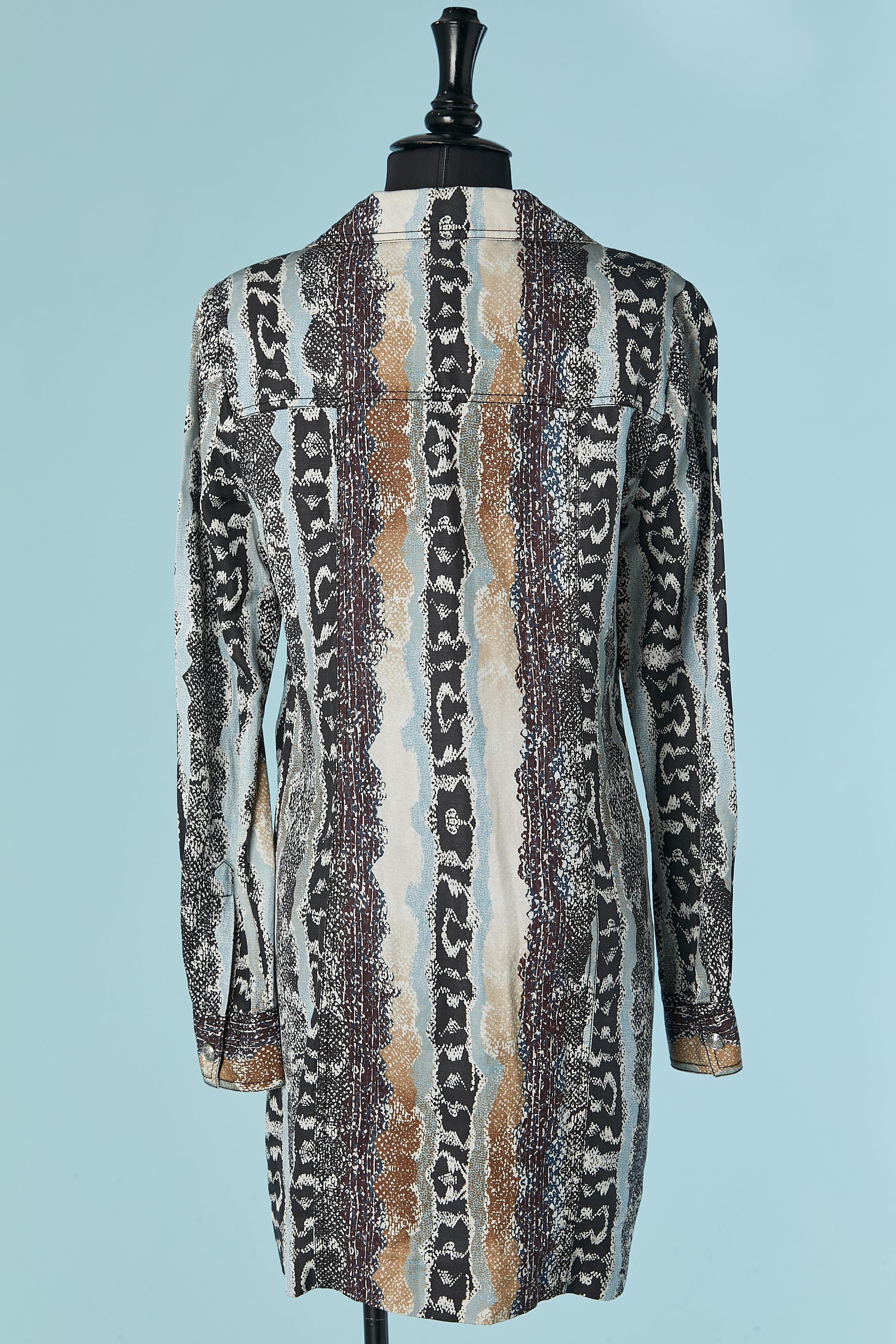 Tunic dress with animal print Diane Von Furstenberg For Sale 1