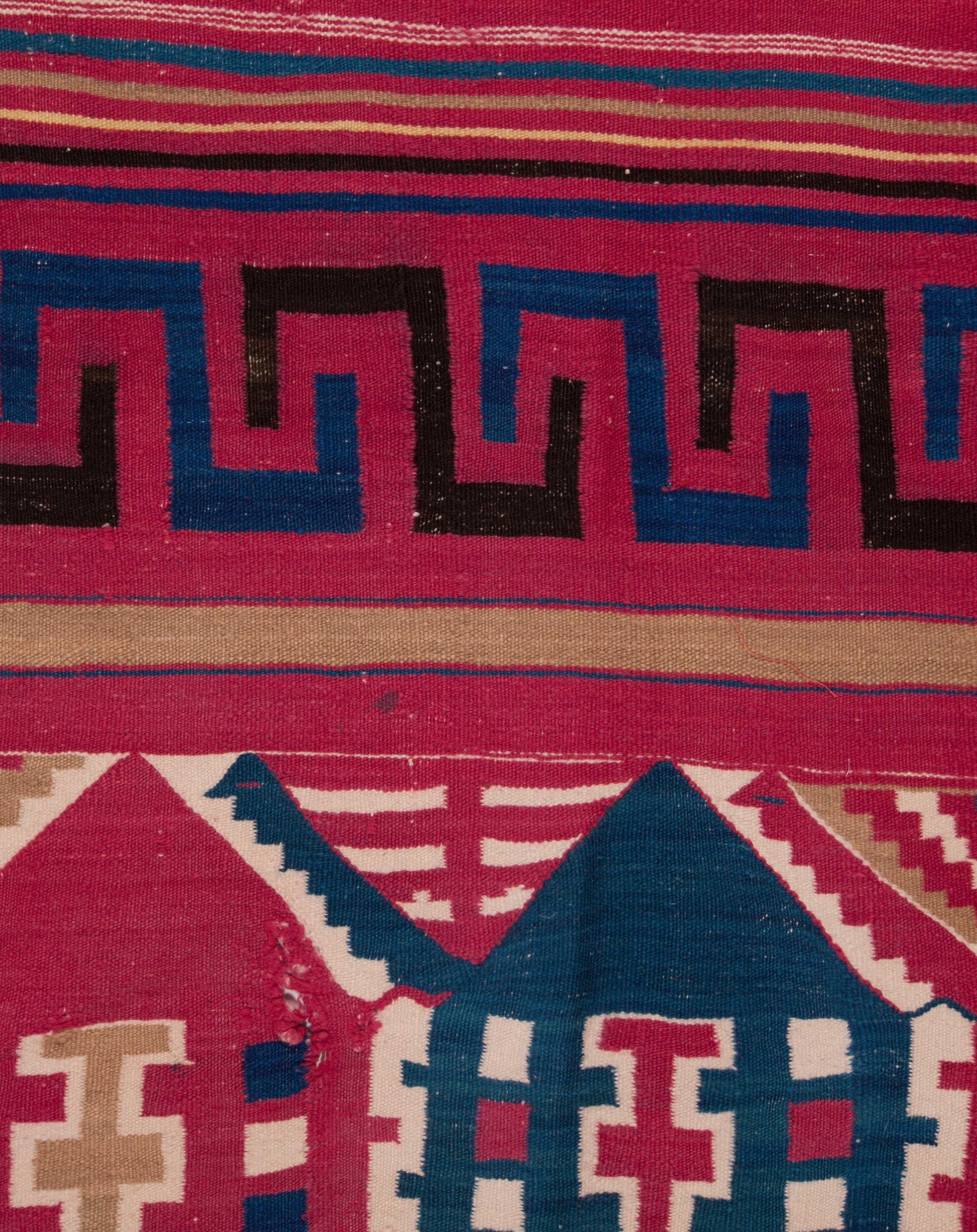 Tunisian Gafsa Kilim, Late 19th Century In Good Condition For Sale In Istanbul, TR