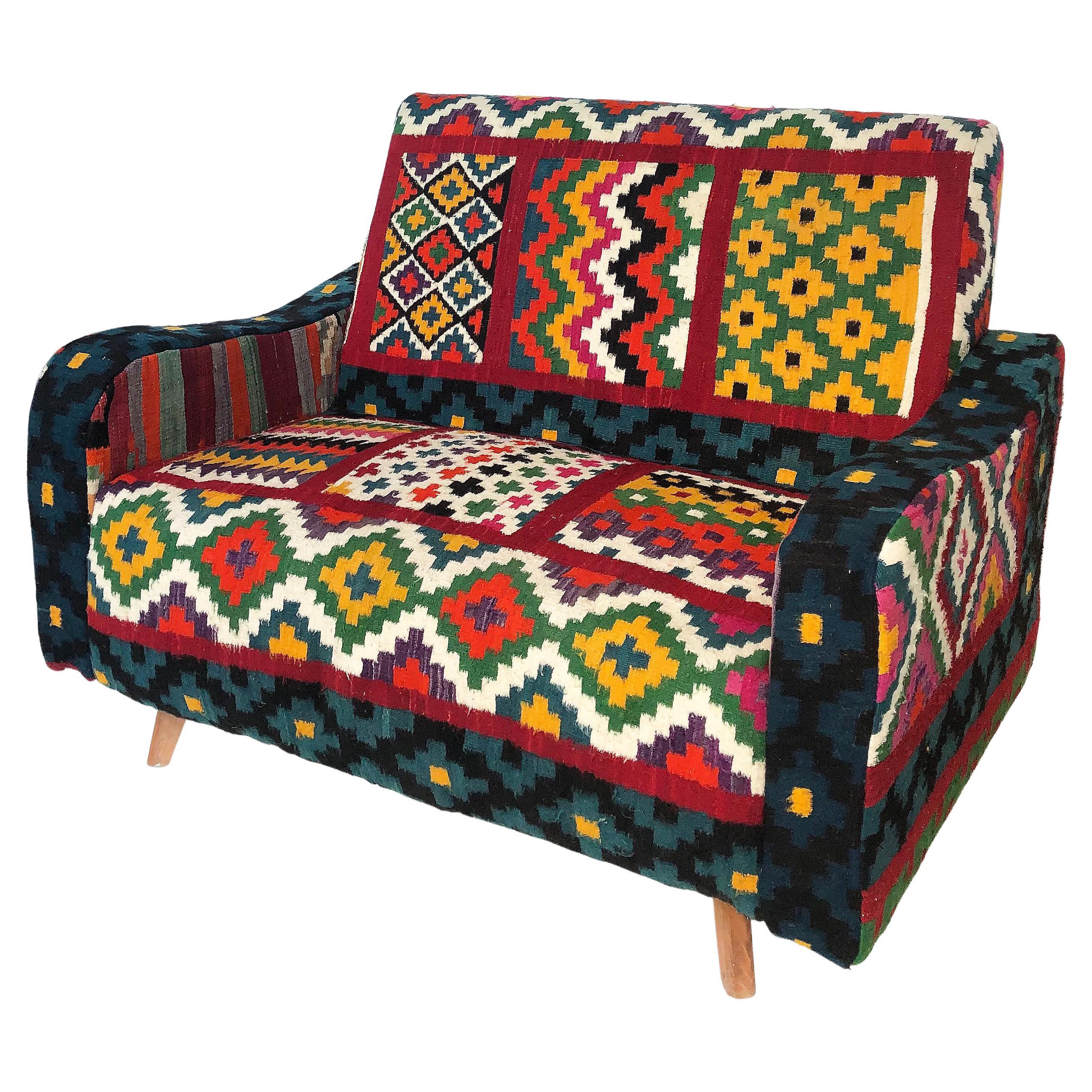 colored loveseat