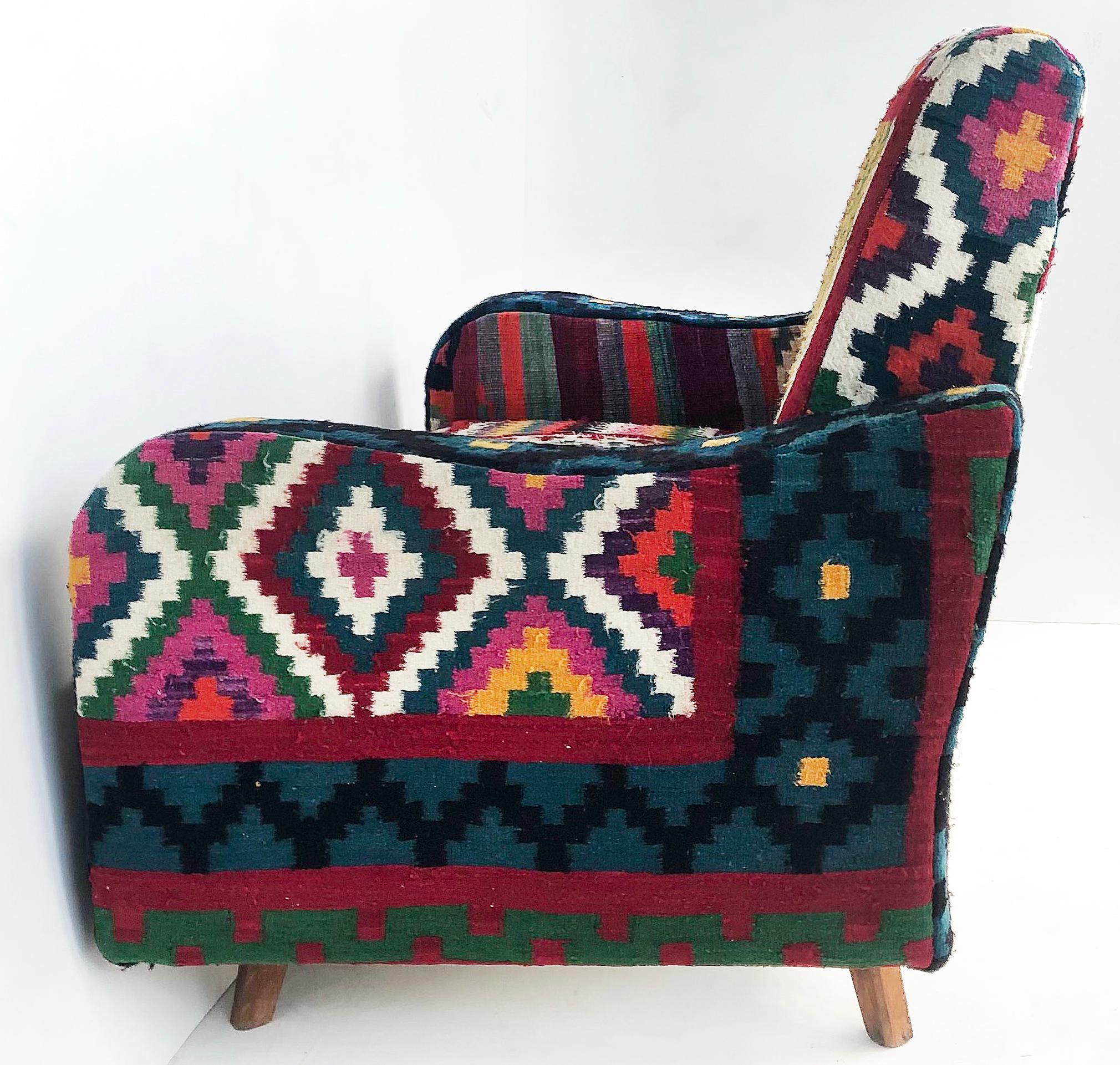 colorful loveseat
