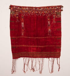 Tunisian Wool Wedding Shawl, Early 20th C.