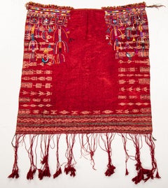Tunisian Wool Wedding Shawl, Early 20th C.