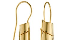 Boucles d'oreilles en or "Tunnel Vision" par Oblik Atelier