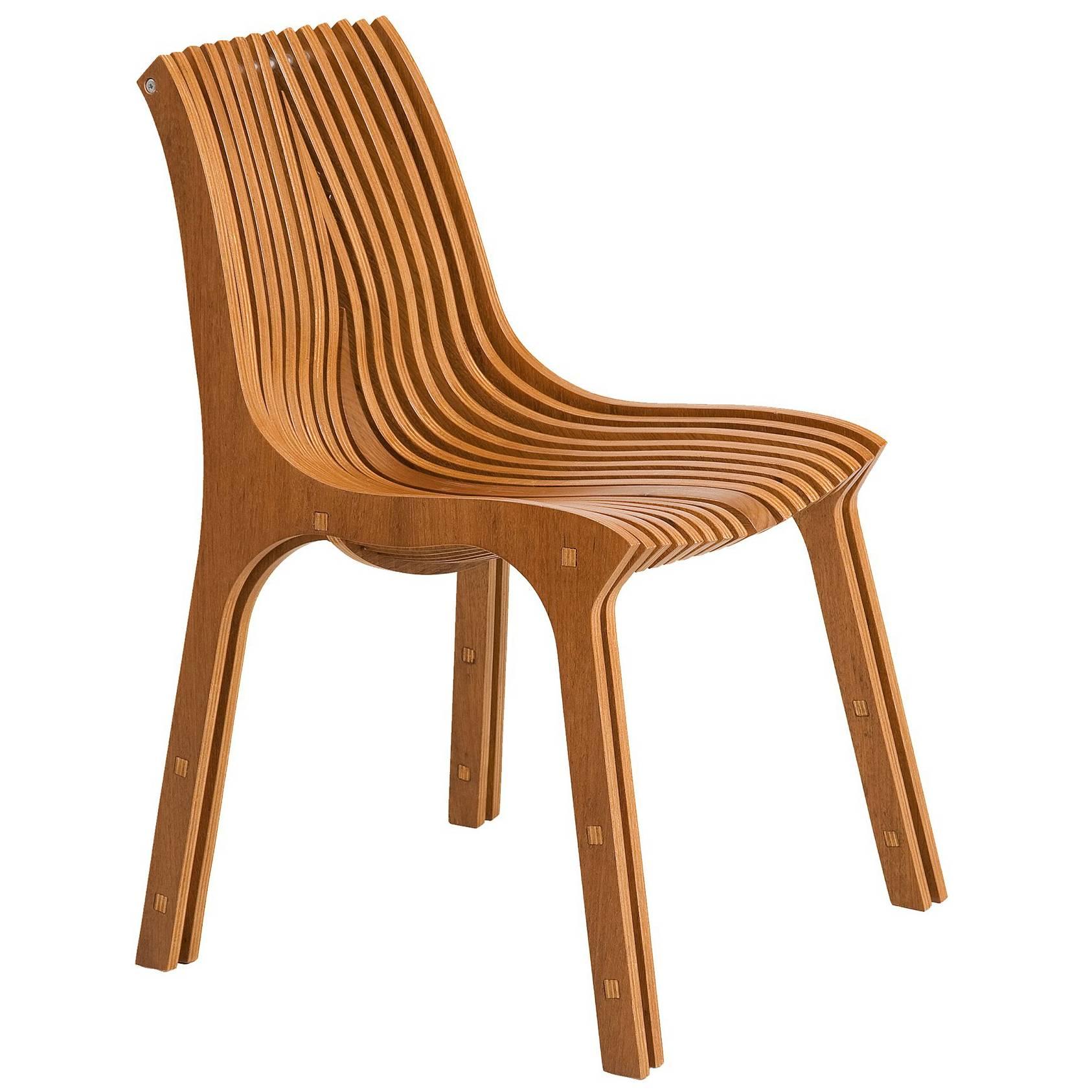 Tupi Brazilian Contemporary Wood Chair by Lattoog