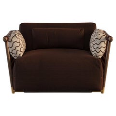 Fauteuil d'extérieur bio avec détails en corde