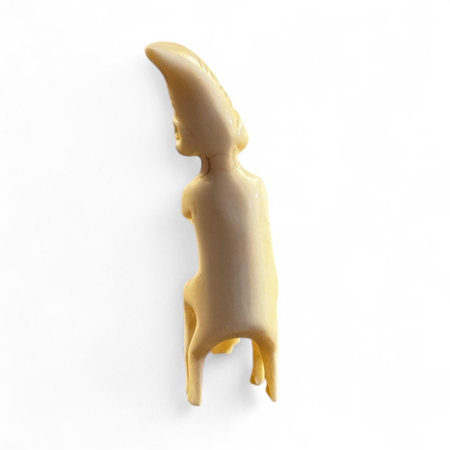 Mid-Century Modern Tupilak Figure In Ivory From Greenland For Sale