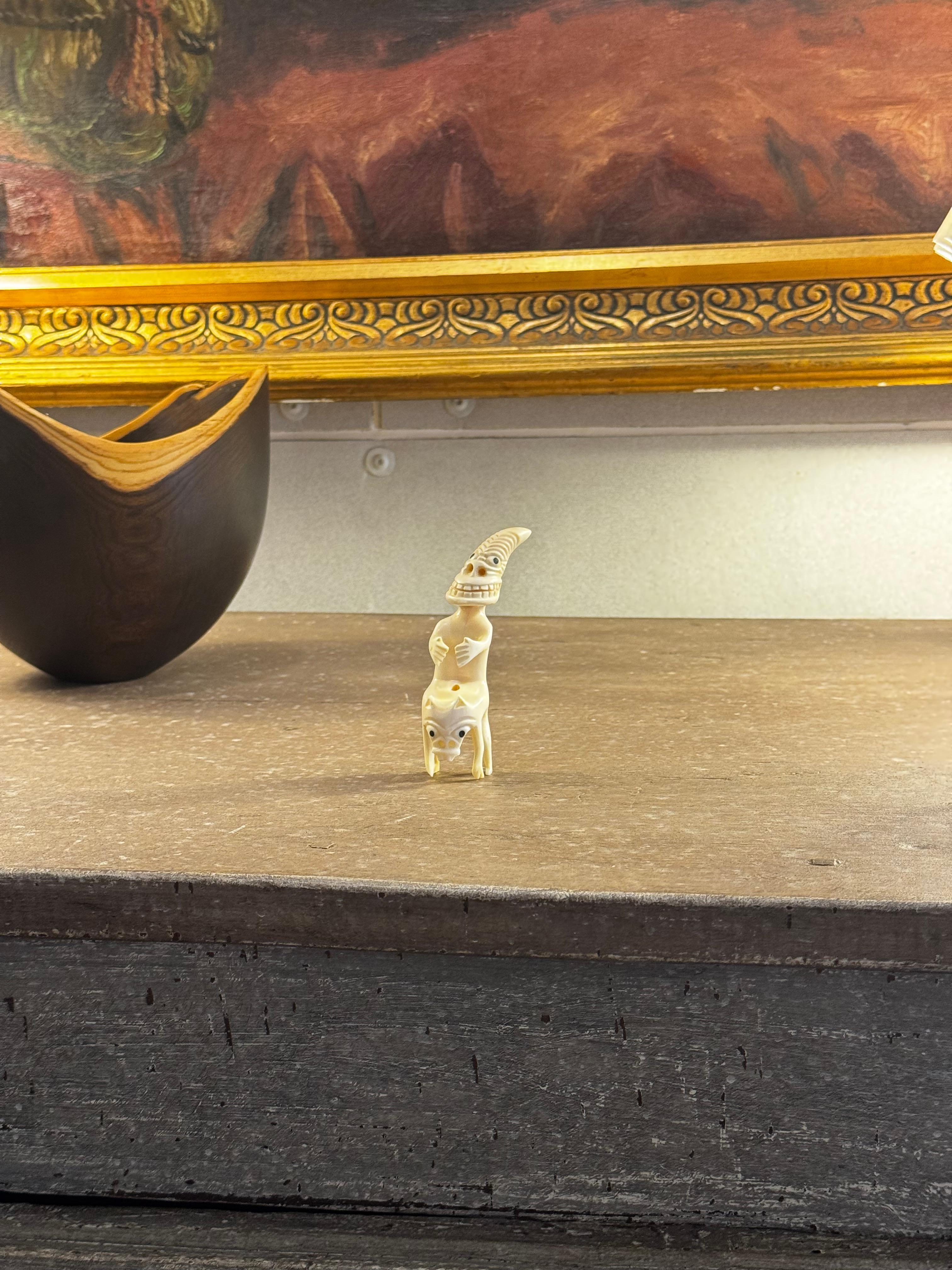 20th Century Tupilak Figure In Ivory From Greenland For Sale
