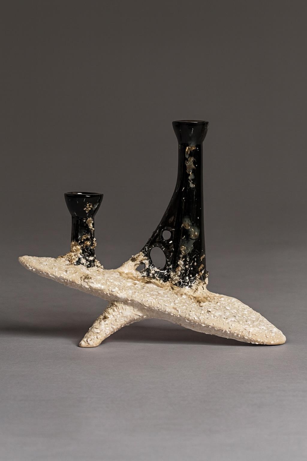 Fait main Tupy / Céramique moderne brésilienne - Vase , c. 1960 en vente