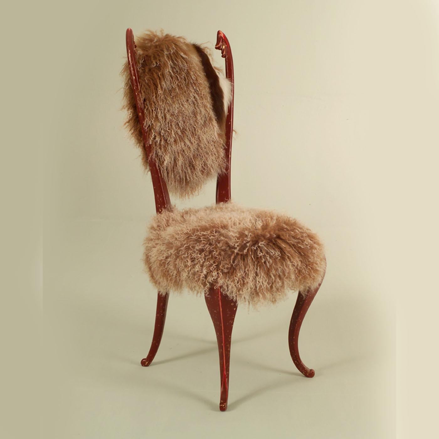 Fur Turan Etruska Chair by Carlo Rampazzi For Sale