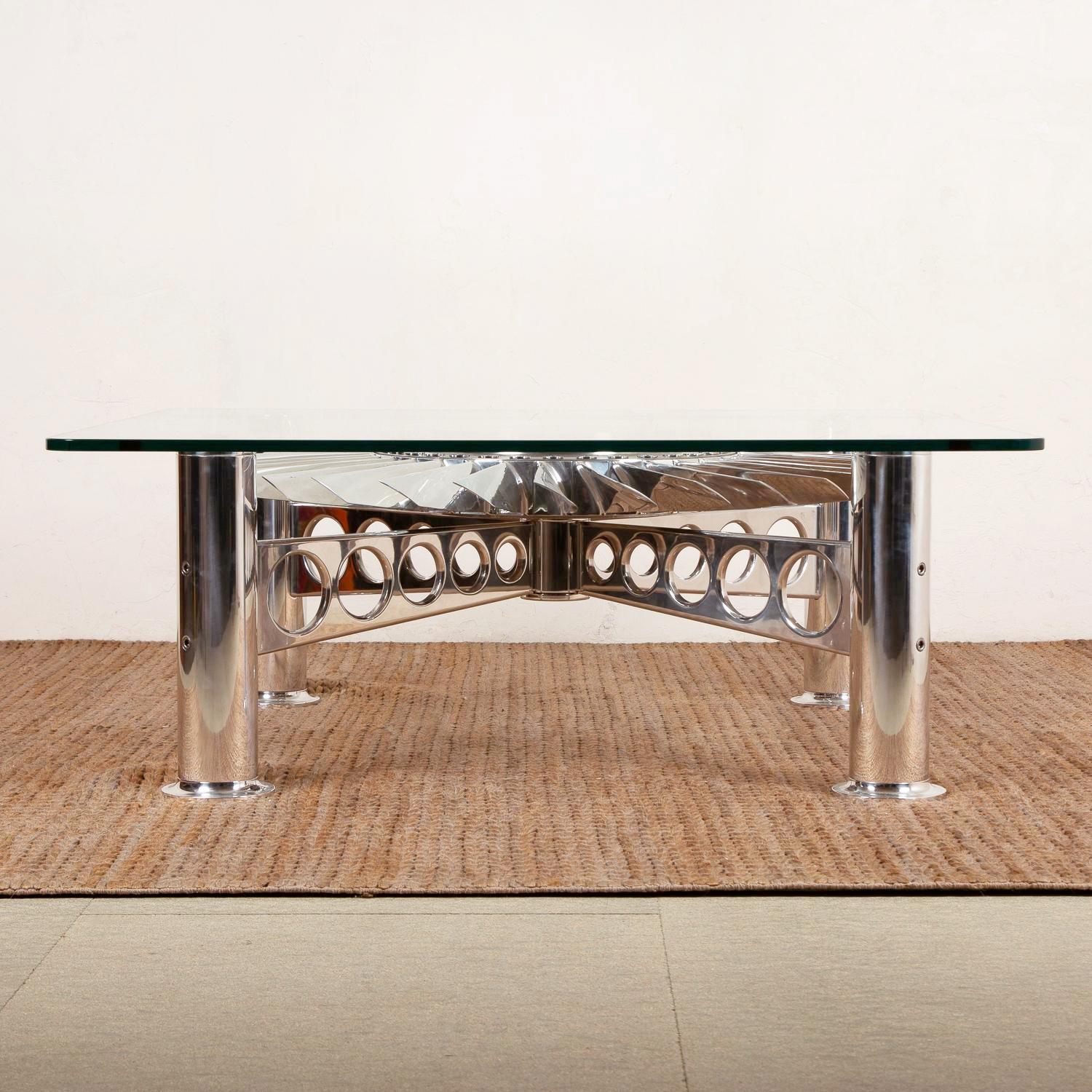 Hand-Crafted Turbofan Rolls-Royce Coffee Table For Sale
