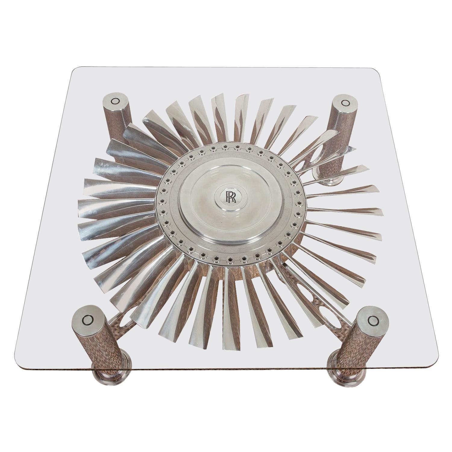 Turbofan Rolls-Royce Coffee Table For Sale