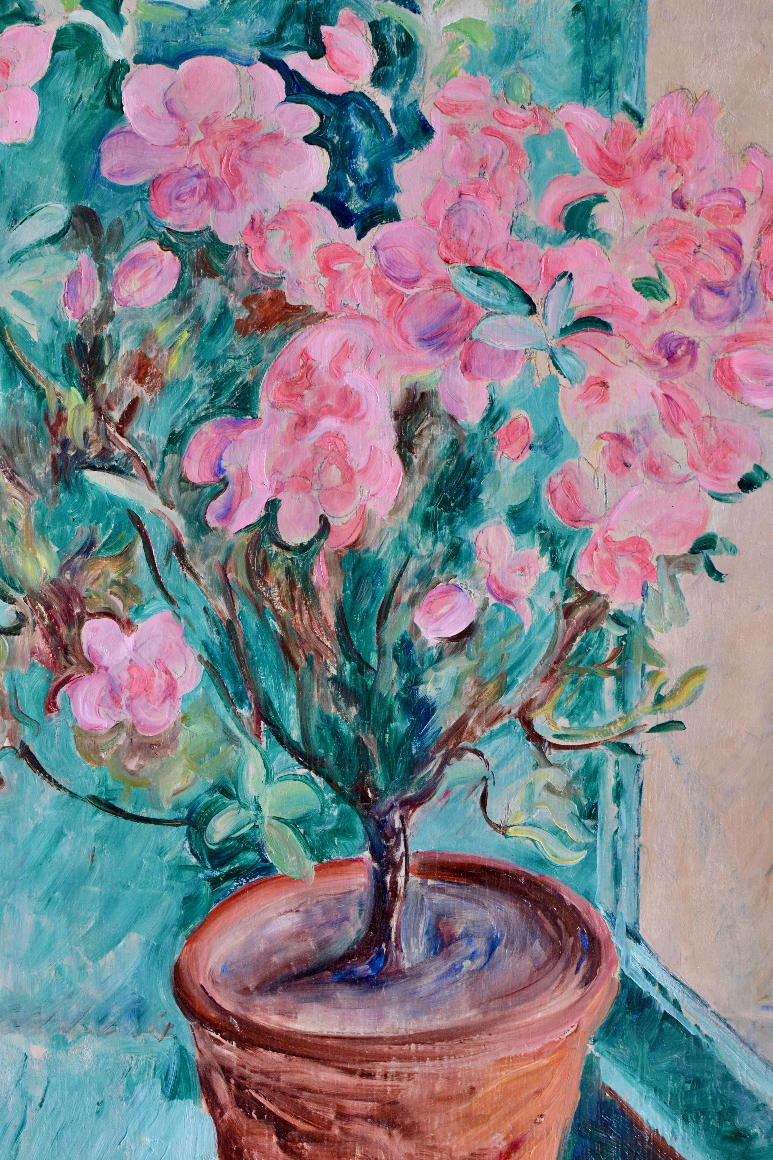 Naturaleza muerta Hibisco en maceta - Painting Naturalista de Ture Ander