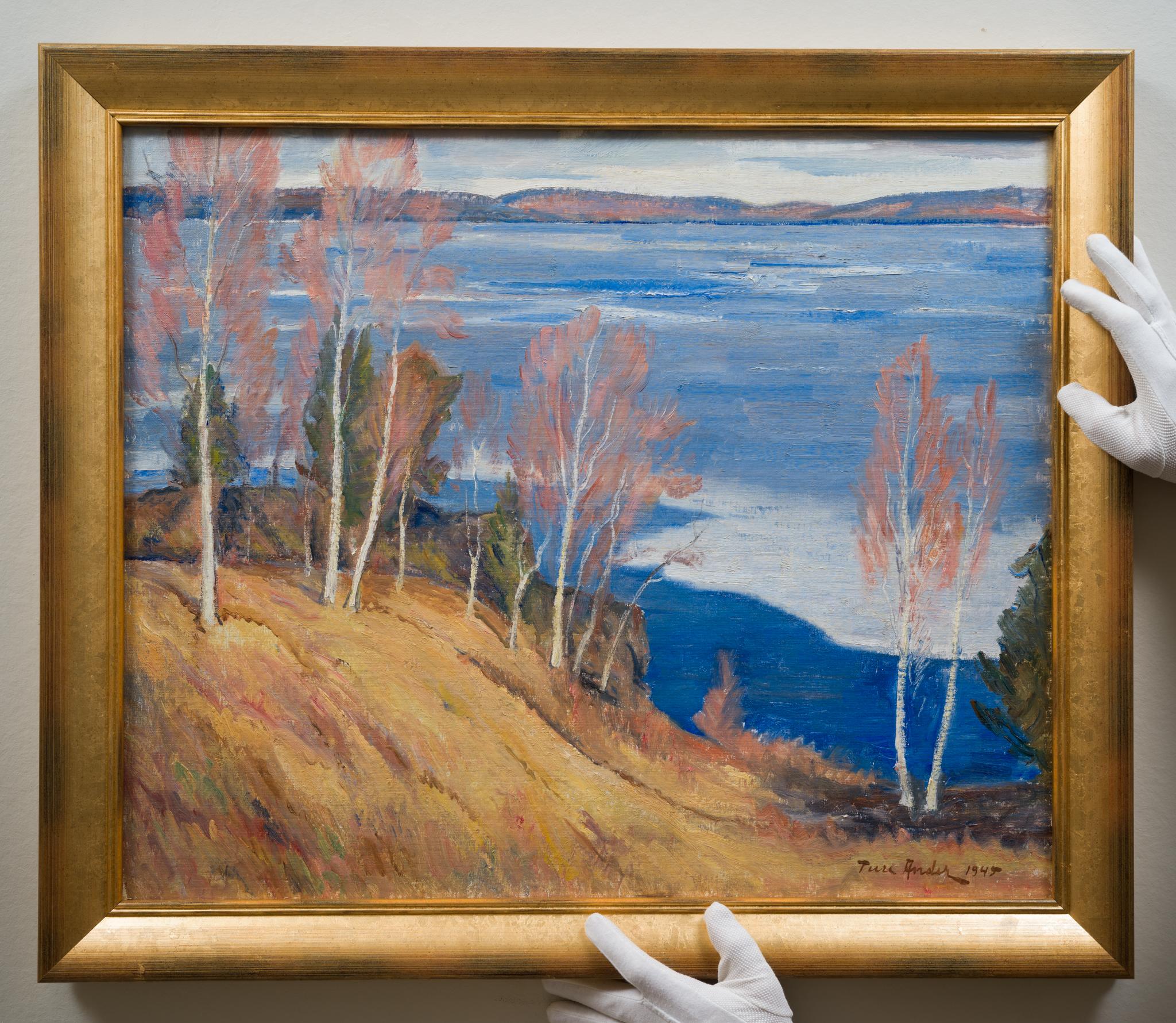 Il Gruppo Racken, Una vista sul lago Värmland, 1945 in vendita 1