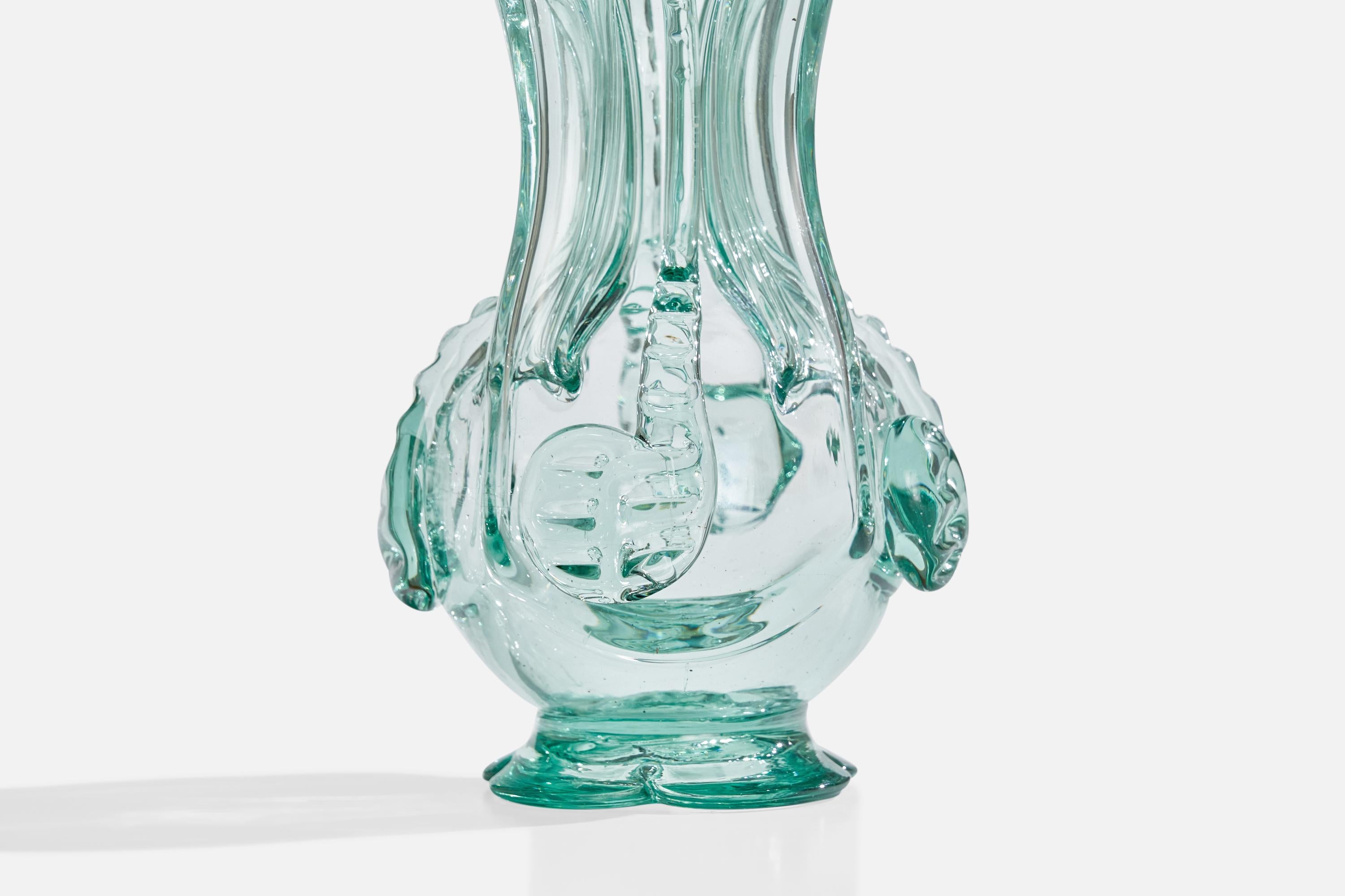 Ture Berglund, Bottle, Glass, Sweden, 1940s For Sale 4