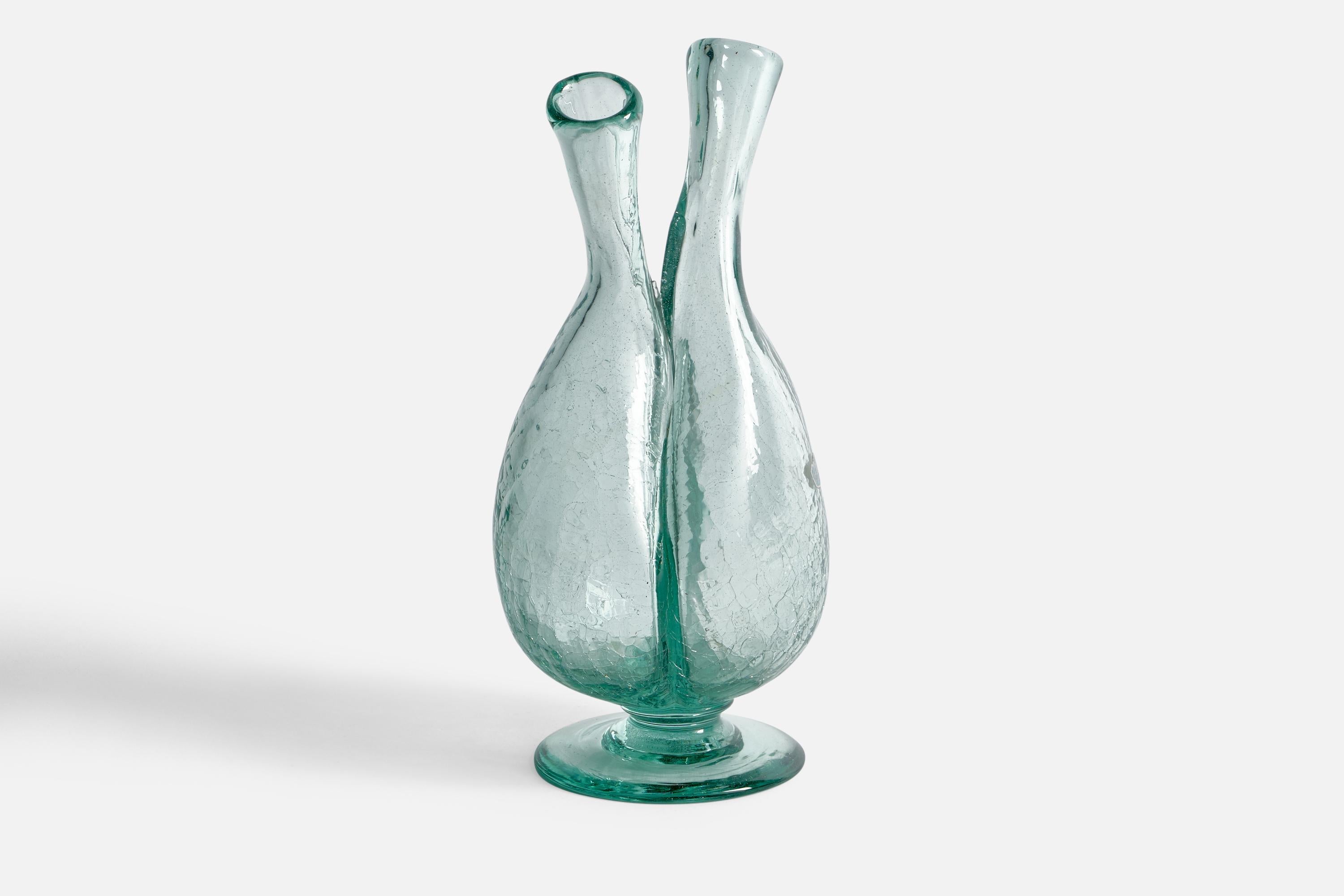 Ture Berglund, Flasche, Glas, Schweden, 1940er Jahre (Skandinavische Moderne) im Angebot