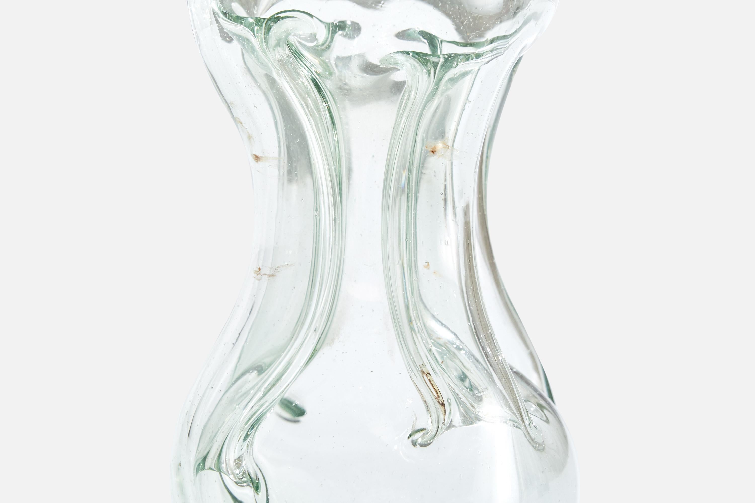 Ture Berglund, Flasche, Glas, Schweden, 1940er Jahre im Angebot 1