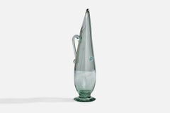 Ture Berglund, Small Pitcher, Glass, Sweden, 1940s