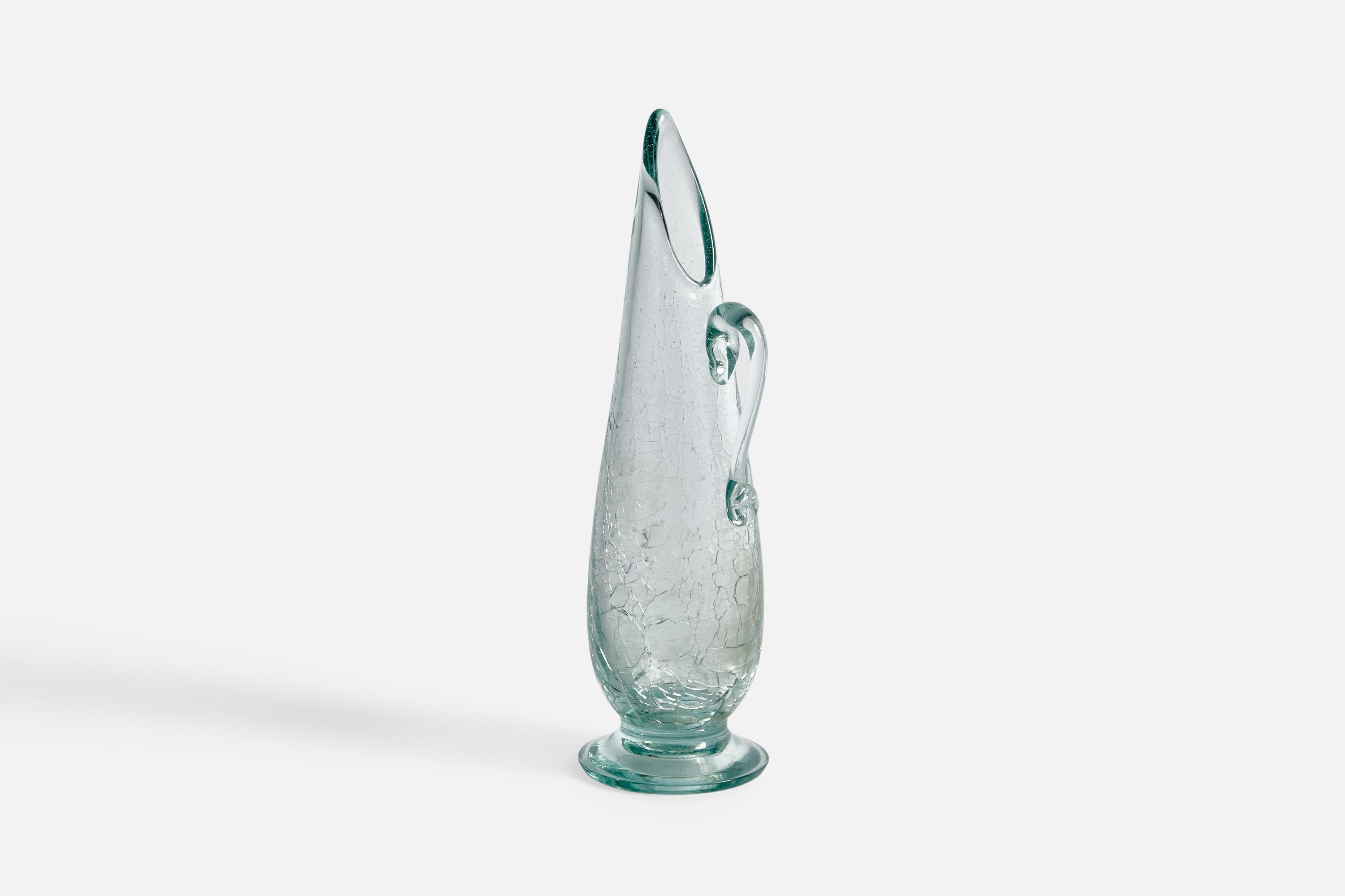Ture Berglund, kleiner Krug, Glas, Schweden, 1940er Jahre (Skandinavische Moderne) im Angebot