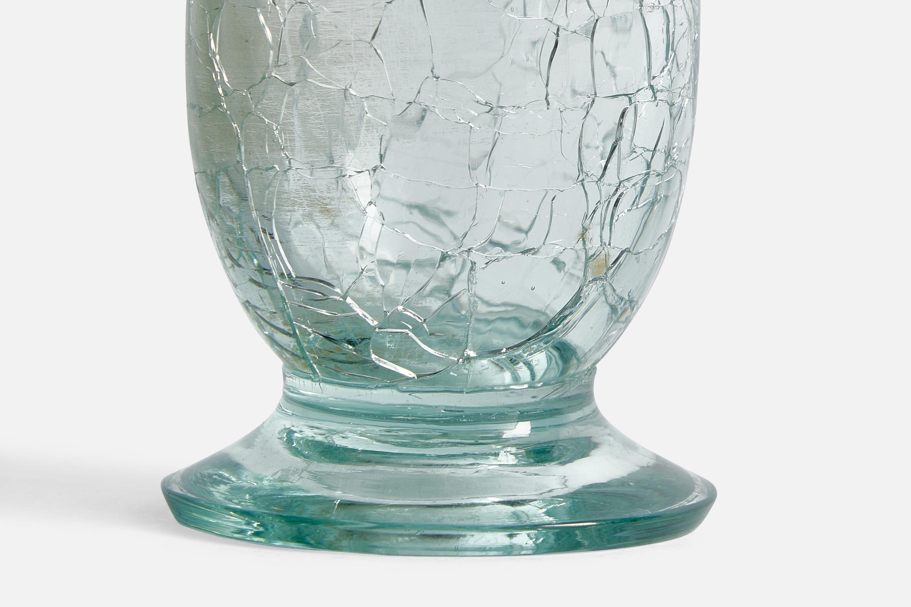 Mid-20th Century Ture Berglund, Small Pitcher, Glass, Sweden, 1940s For Sale