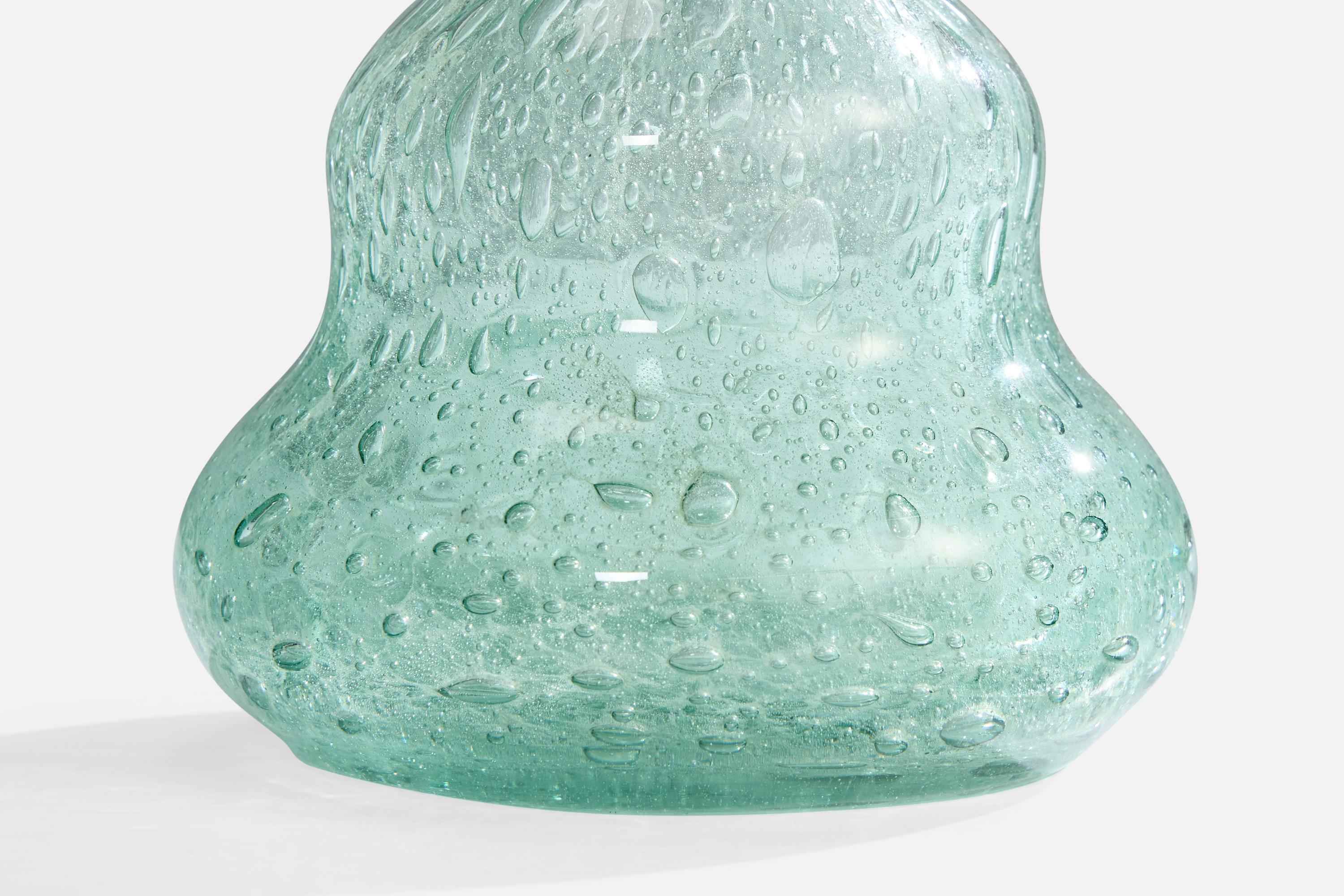 Laiton Ture Berglund, lampe de bureau, verre, laiton, Suède, années 1940 en vente