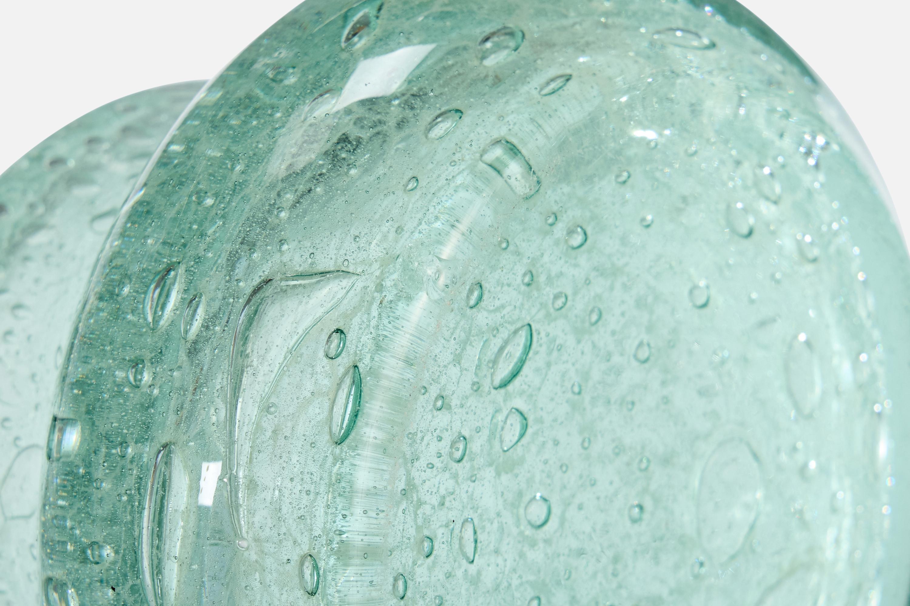 Ture Berglund, lampe de bureau, verre, laiton, Suède, années 1940 en vente 1