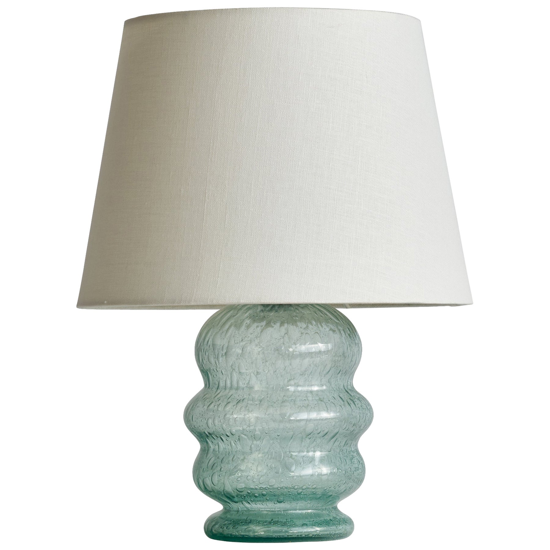 Ture Berglund, Tischlampe, Glas, Messing, Schweden, 1940er Jahre