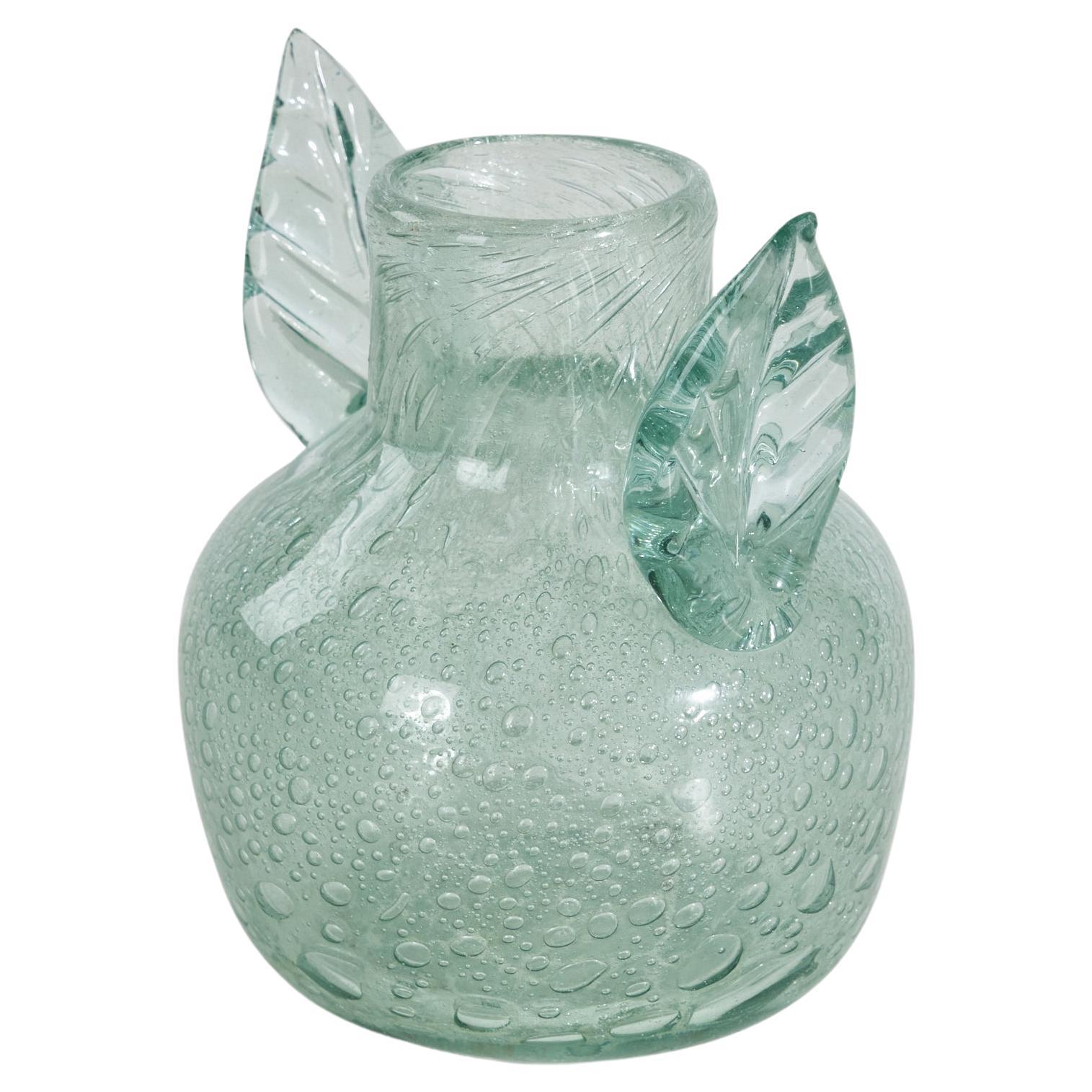 Ture Berglund, Vase, Glass, Skansen Glas, Sweden, 1940s For Sale