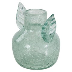Vintage Ture Berglund, Vase, Glass, Skansen Glas, Sweden, 1940s