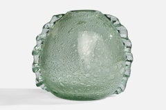 Ture Berglund, Vase, Glass, Sweden, 1940s