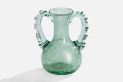 Ture Berglund, Vase, Glass, Sweden, 1940s