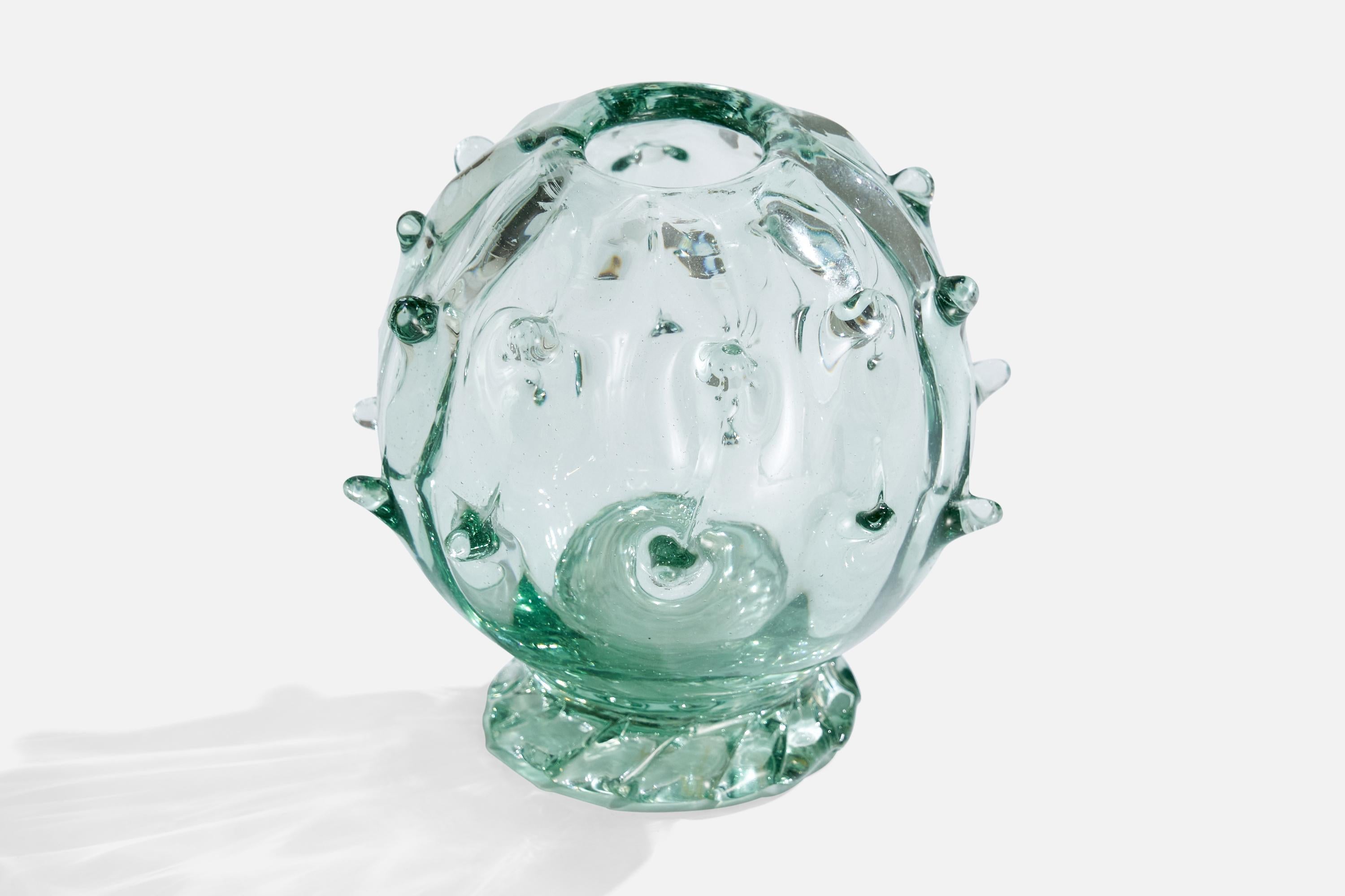 Vaso in vetro soffiato progettato da Ture Berglund e prodotto da Skansens Glasbruk, Svezia, anni '40.

Dimensioni: 4,125