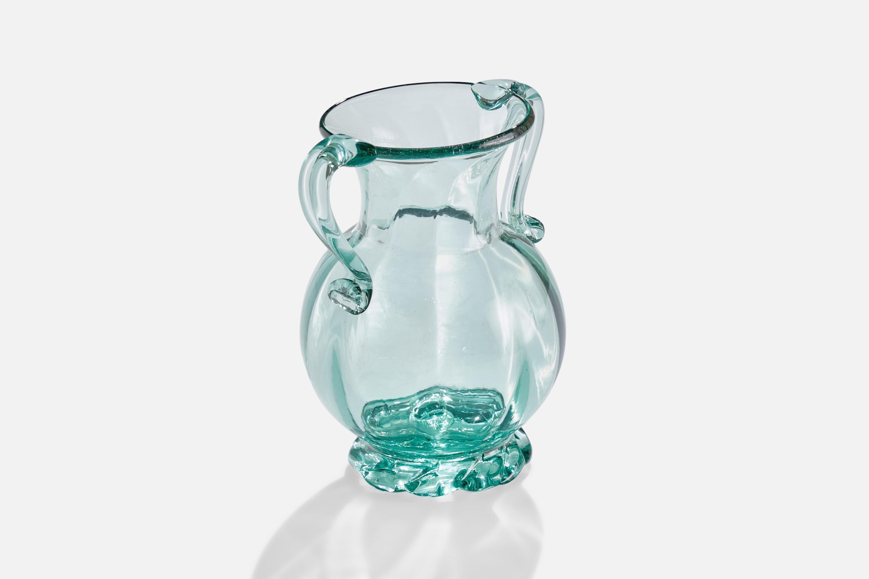 Scandinavian Modern Ture Berglund, Vase, Glass, Sweden, 1940s For Sale