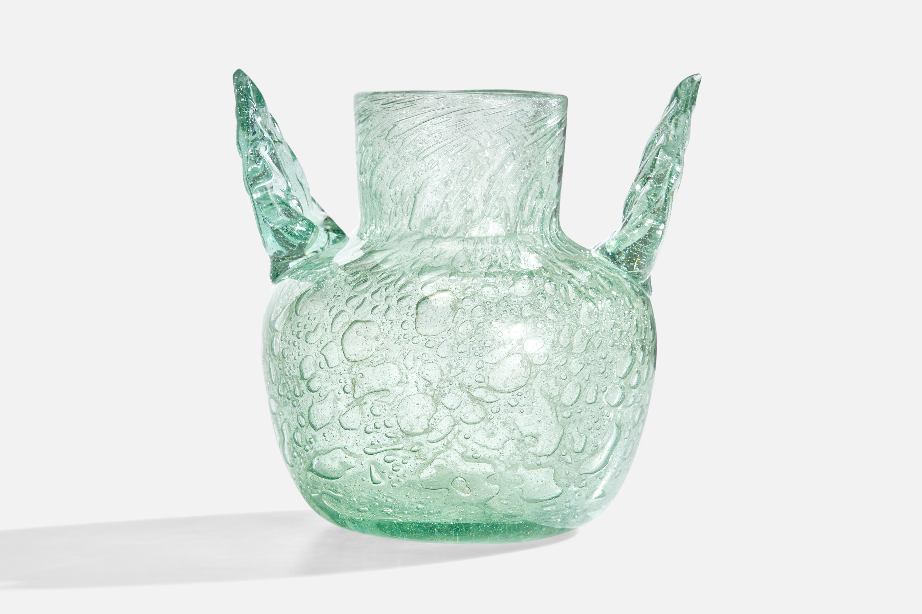 Ture Berglund, Vase, Glas, Schweden, 1940er-Jahre (Skandinavische Moderne) im Angebot