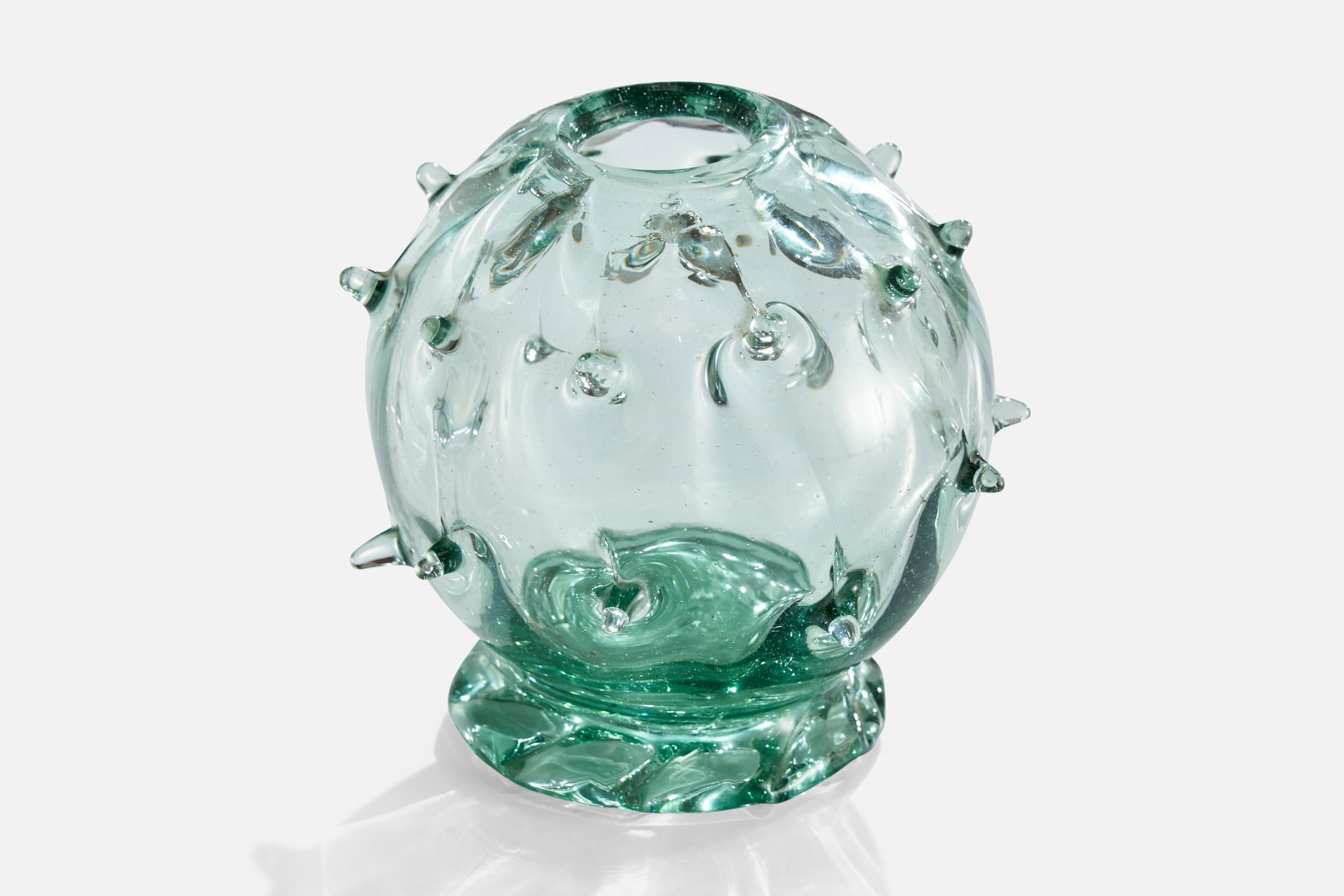 Scandinave moderne Ture Berglund, Vase, Verre, Suède, années 1940 en vente