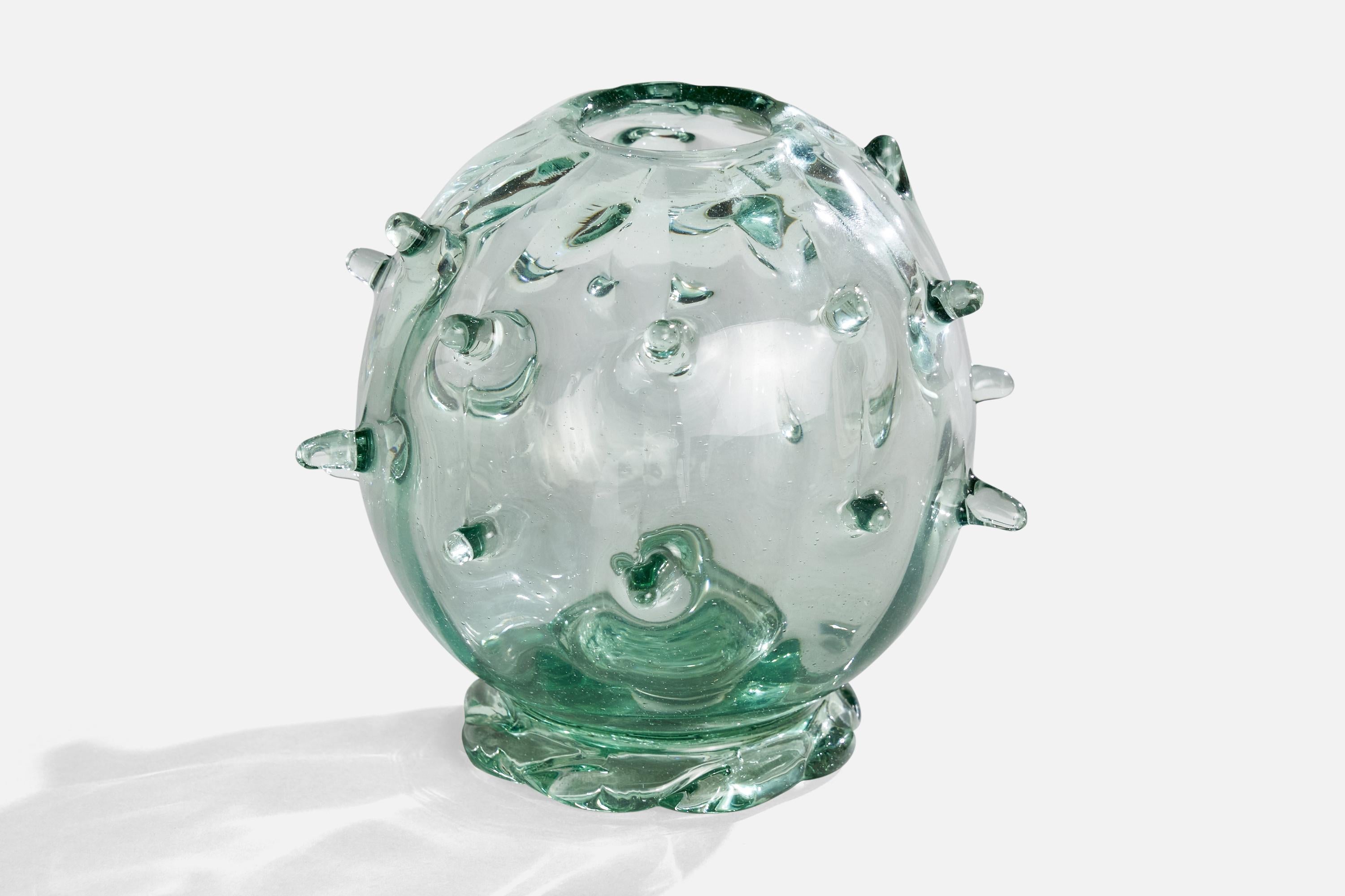 Scandinavo moderno Ture Berglund, Vaso, Vetro, Svezia, anni '40 in vendita
