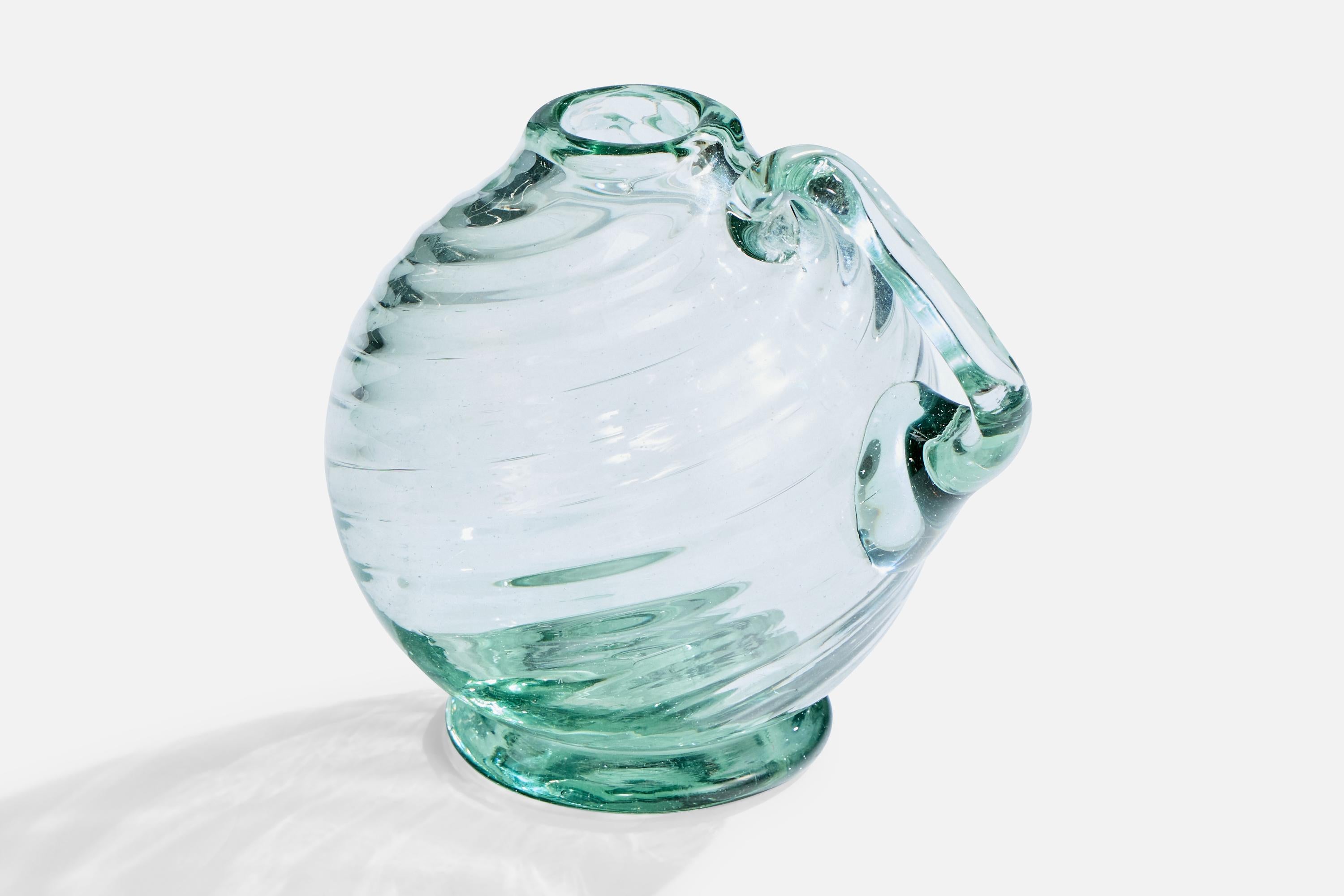 Ture Berglund, Vase, Glas, Schweden, 1940er-Jahre (Skandinavische Moderne) im Angebot