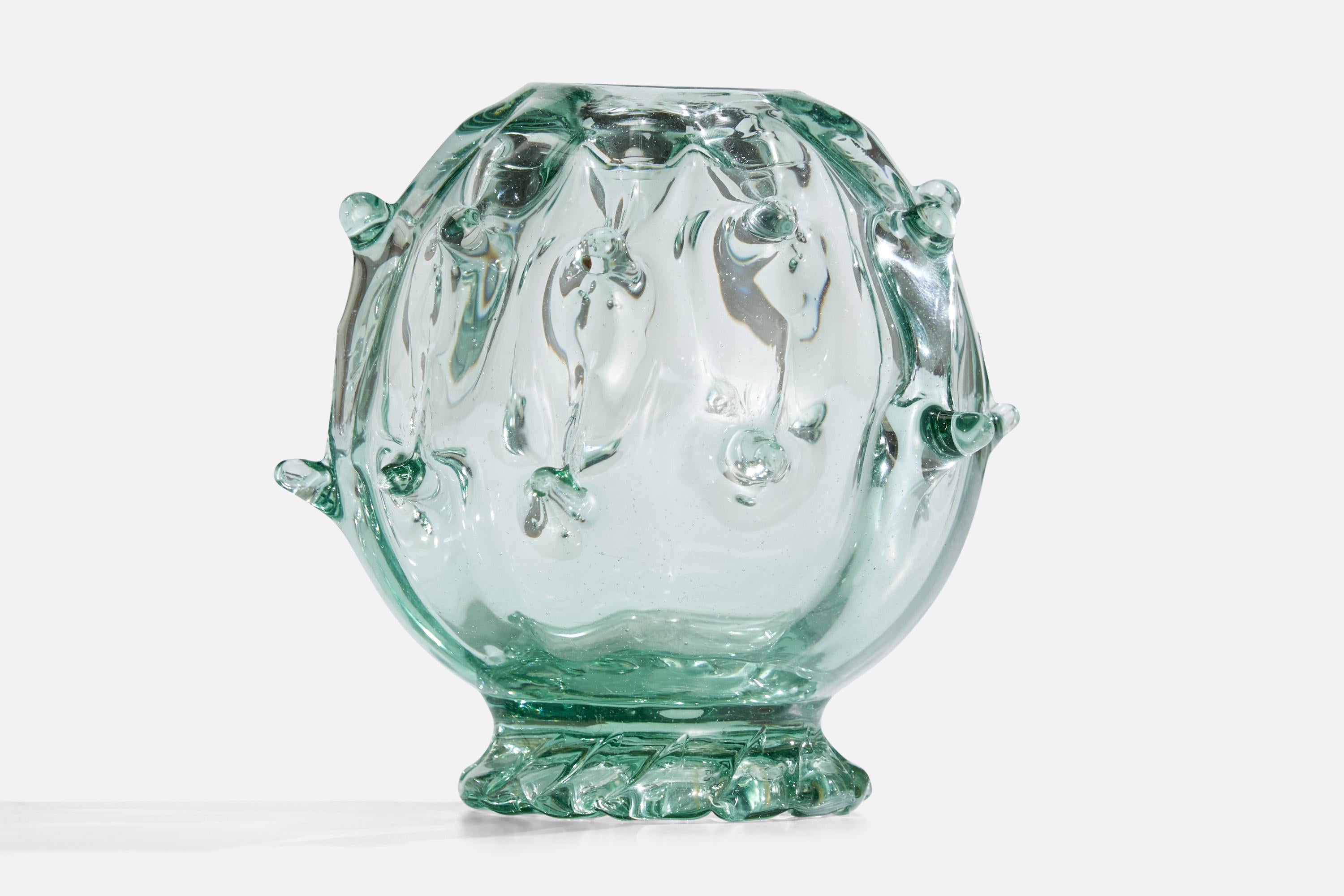 Svedese Ture Berglund, Vaso, Vetro, Svezia, anni '40 in vendita