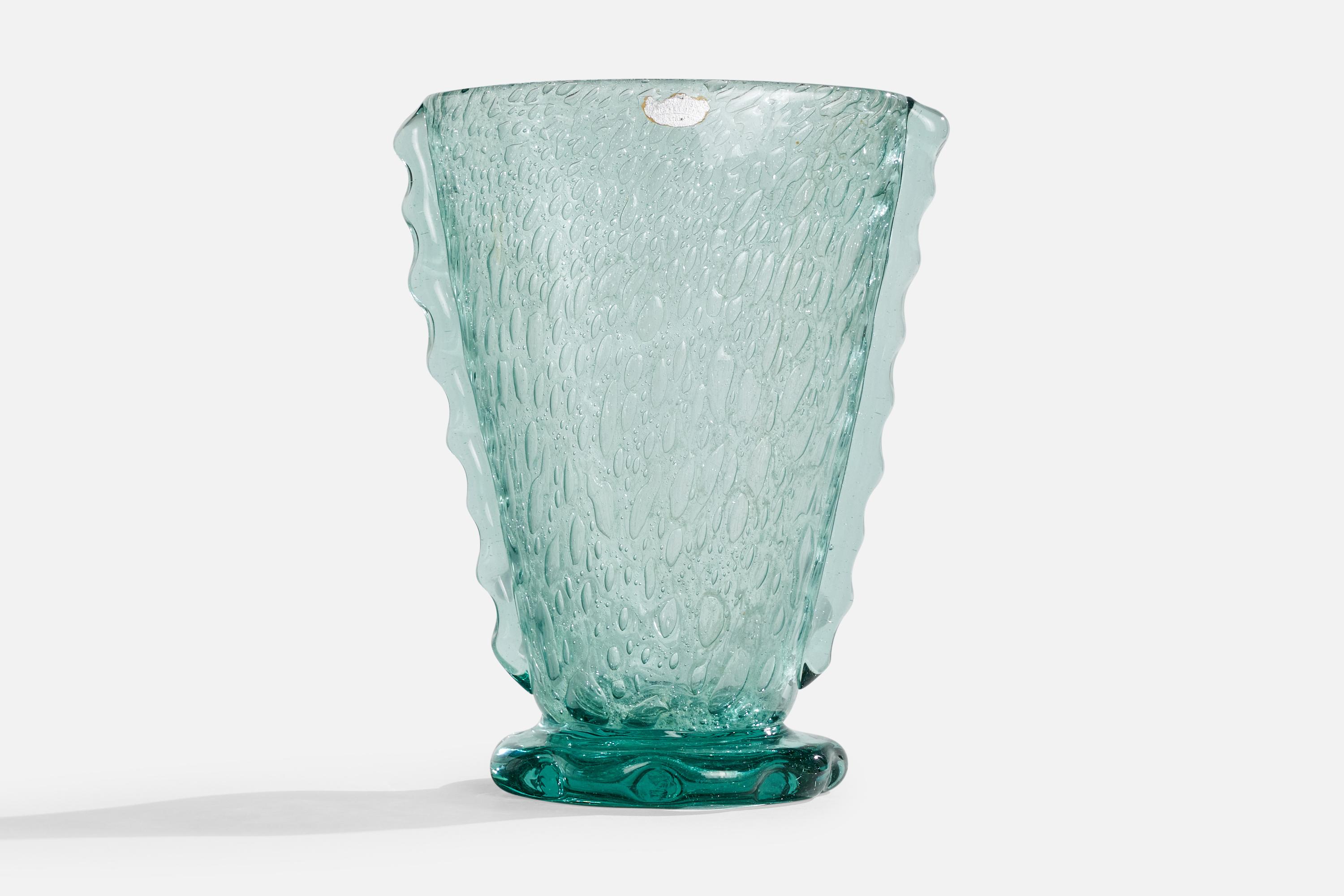 Svedese Ture Berglund, Vaso, Vetro, Svezia, anni '40 in vendita
